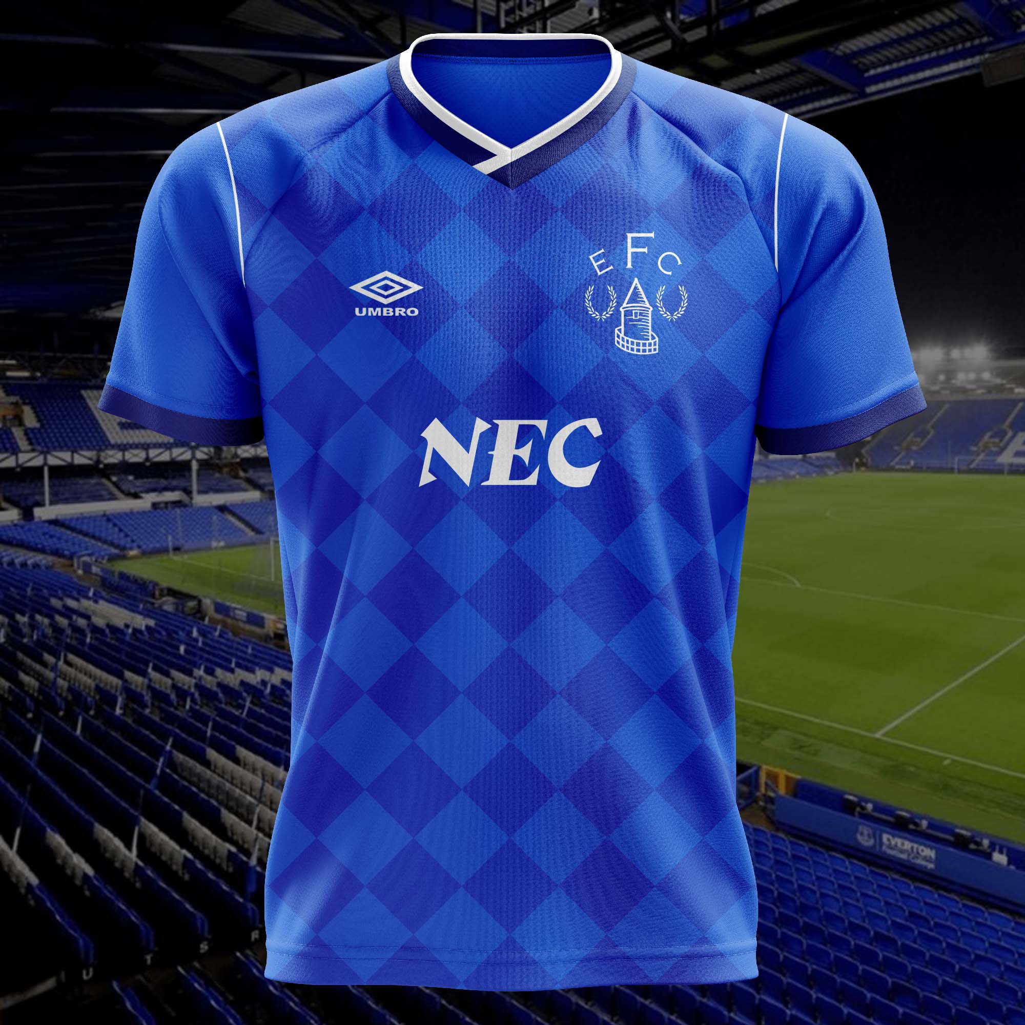 Everton 1987-88 Home Kit Retro Shirt PT57230