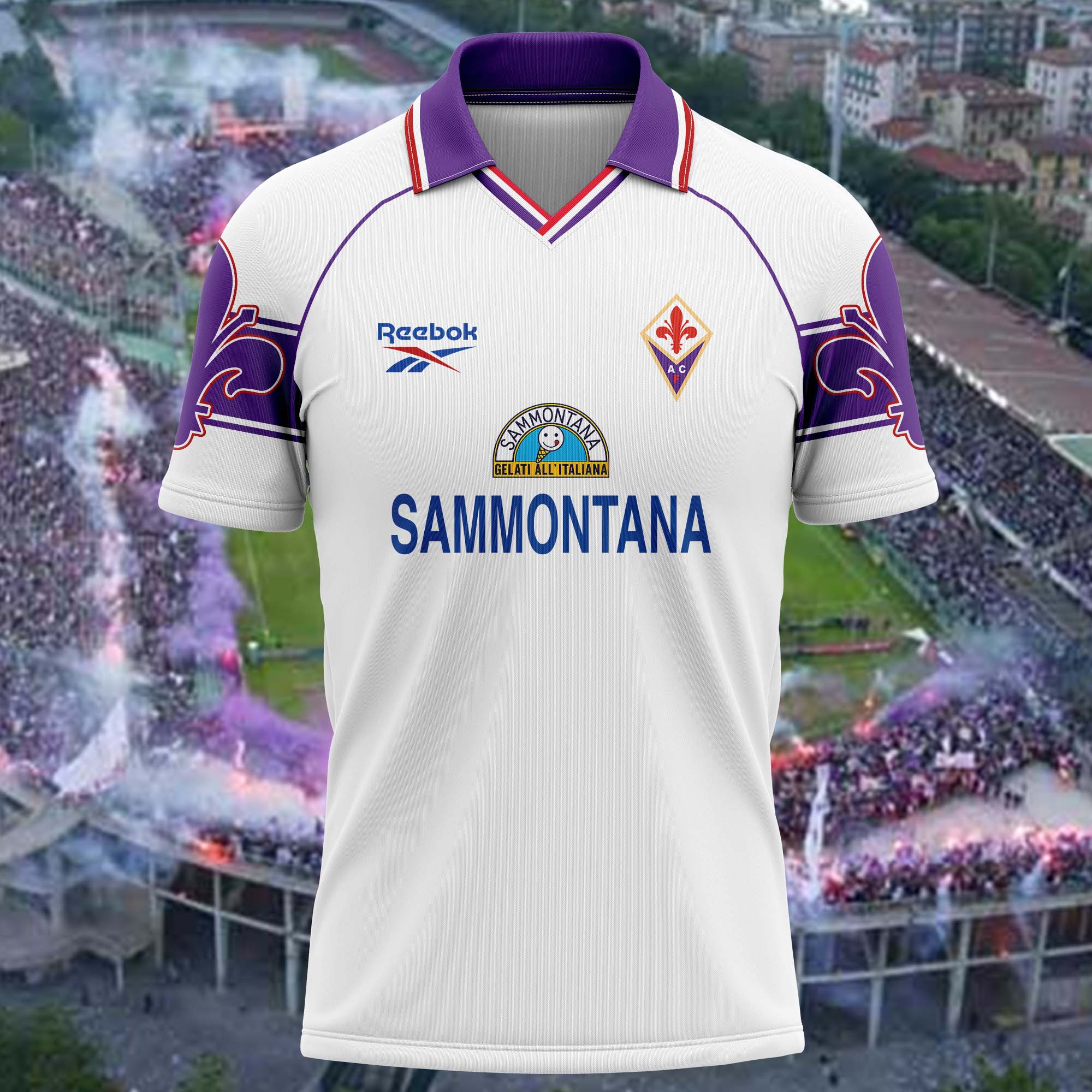 Fiorentina 1996-97 Away Kit Retro Shirt PT57211