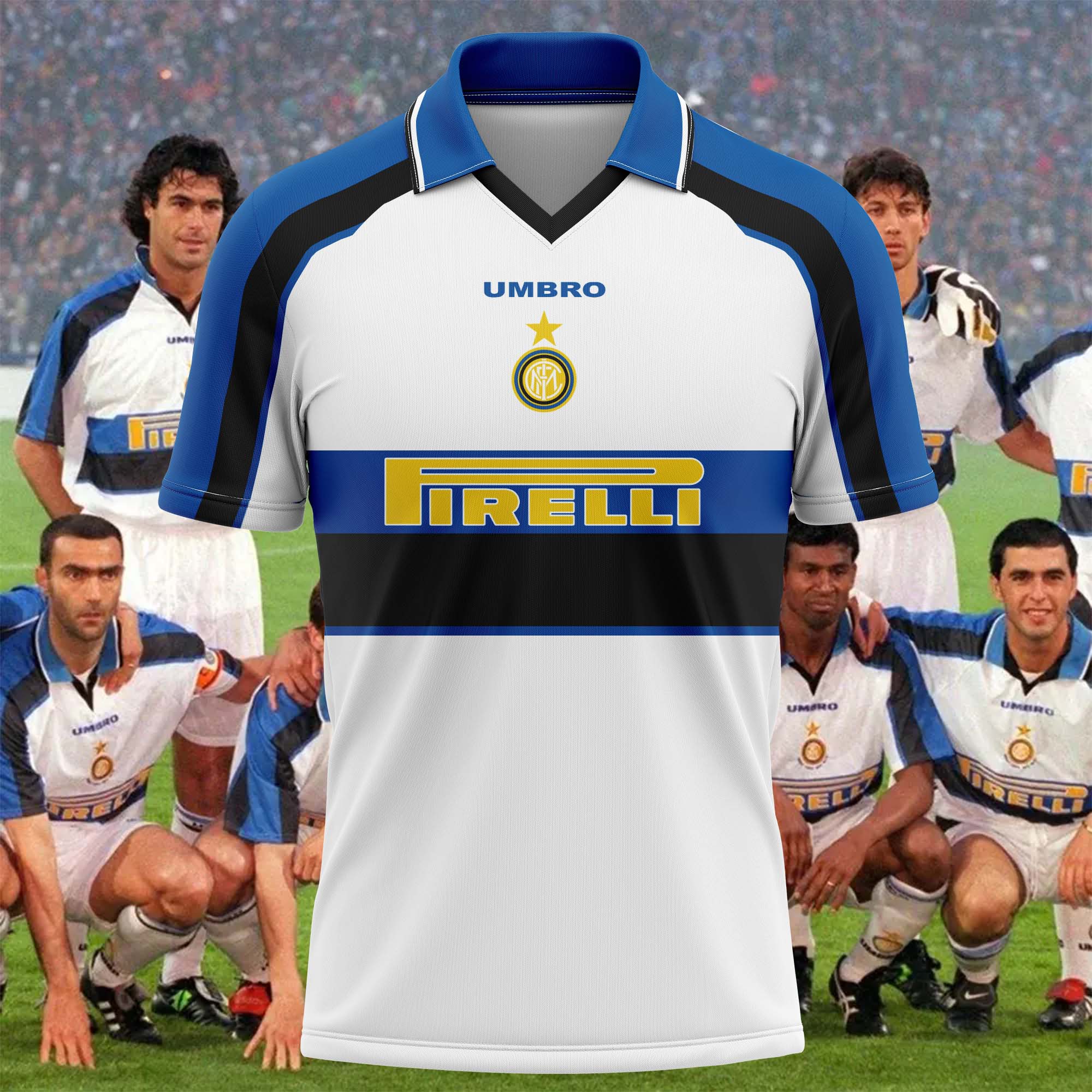 Inter Milan 1996-97 Away Kit Retro Shirt PT57213