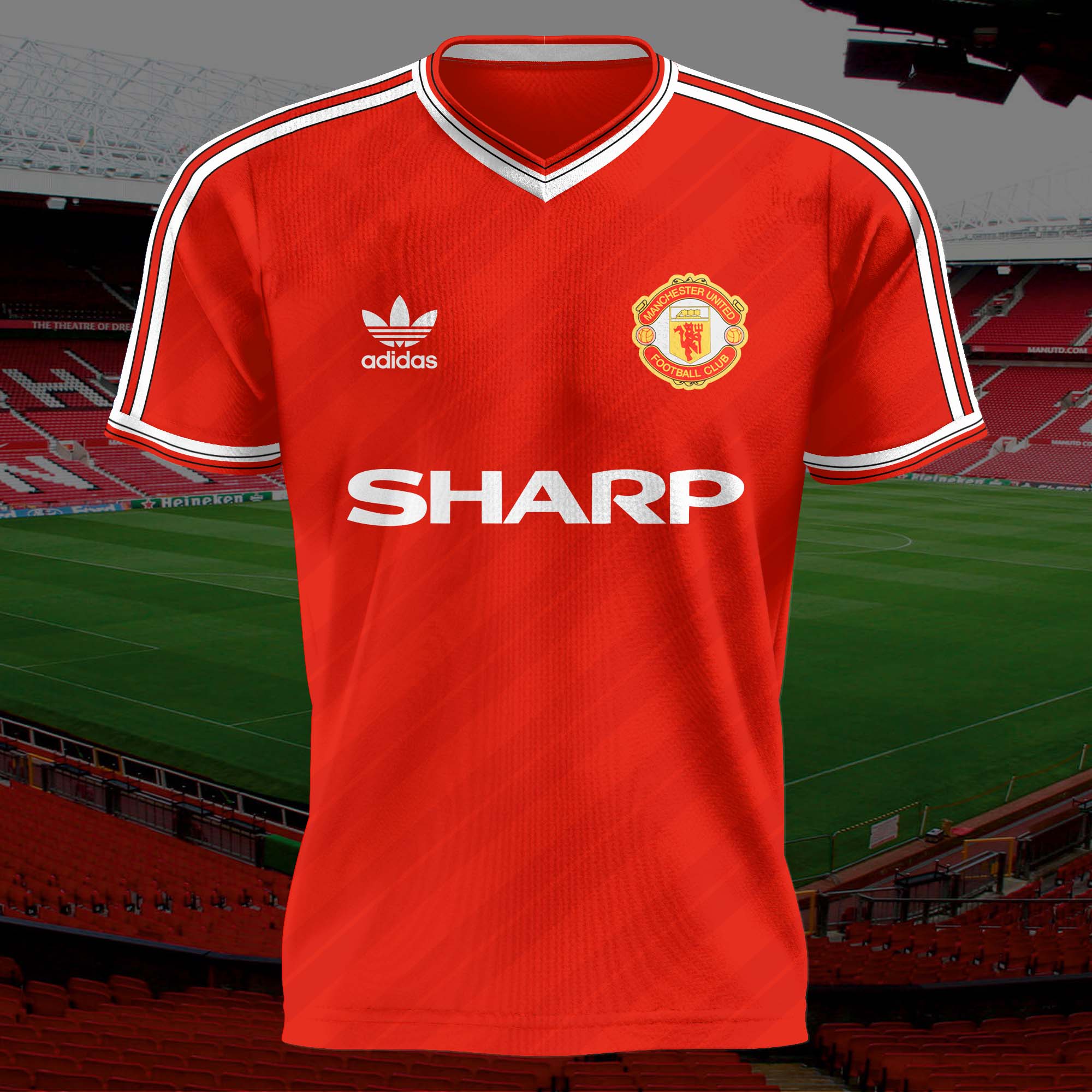 Manchester United 1987-88 Home Kit Retro Shirt PT57233