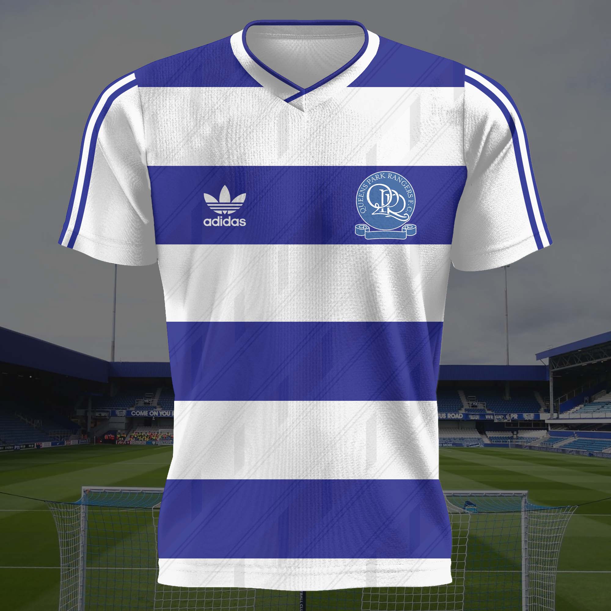 Queens Park Rangers 1987-88 Home Kit Retro Shirt PT57239