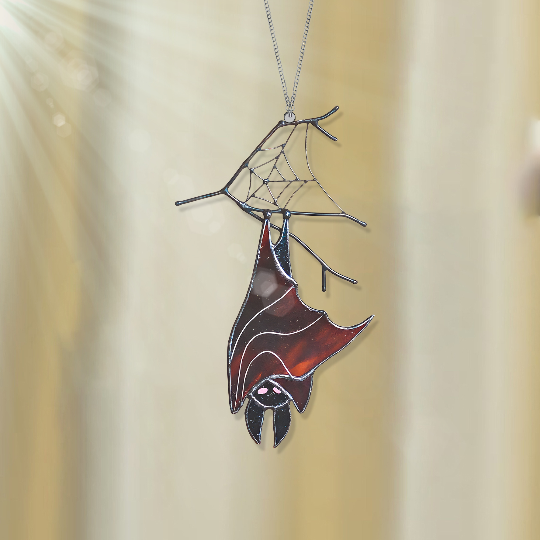 Bat Dark Acrylic Window Hanging