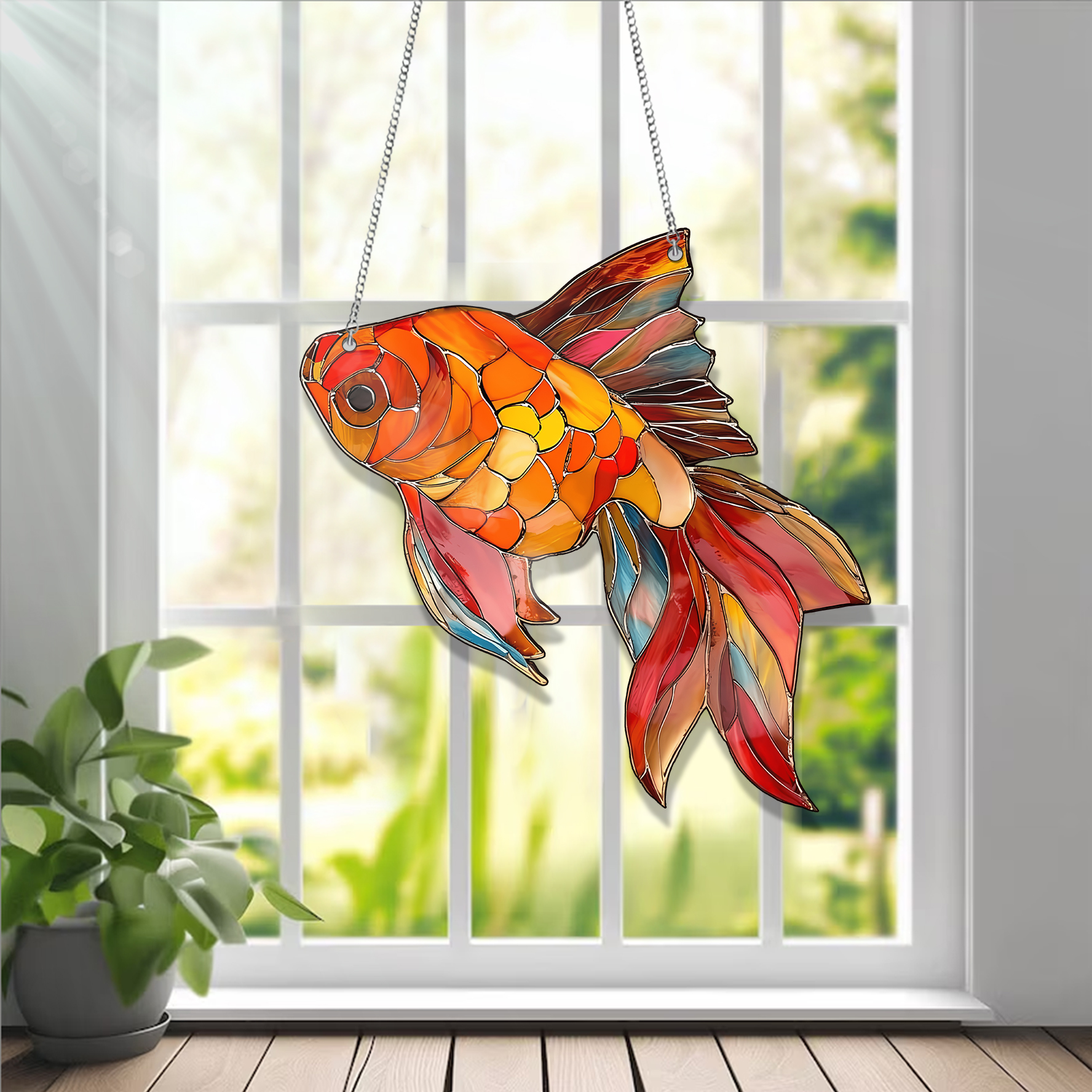 Fish Colorful - Acrylic Window hanging