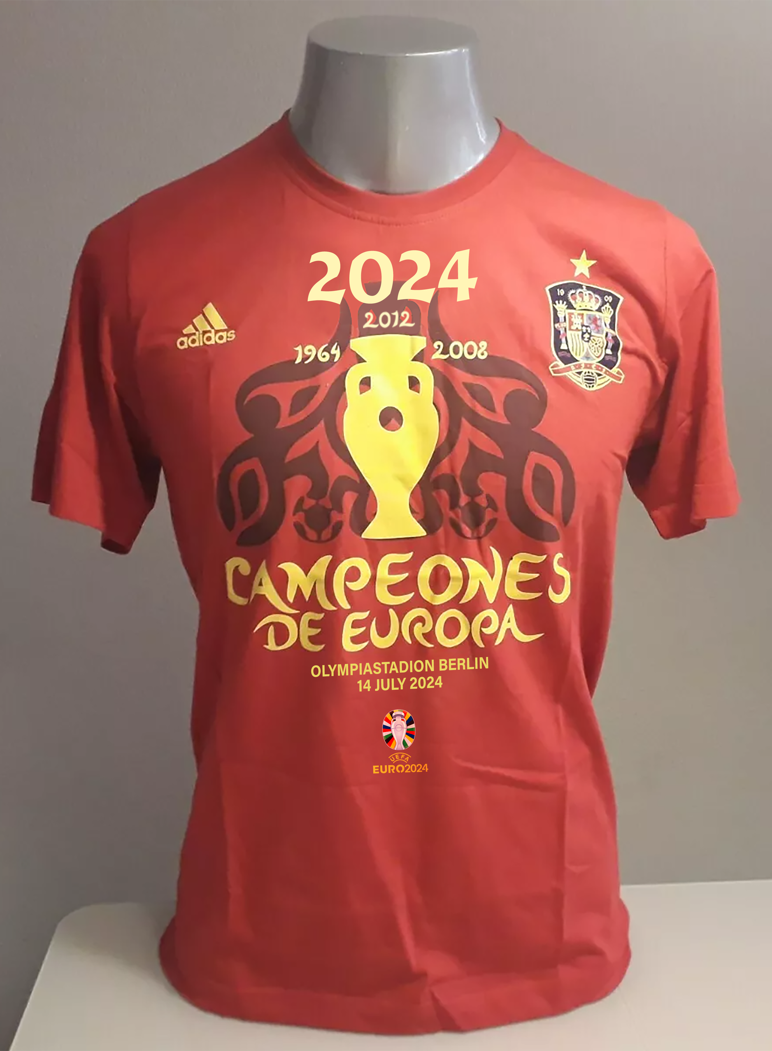 Spain National Team 2024 European Champions T-Shirt PT57250 (Copy)