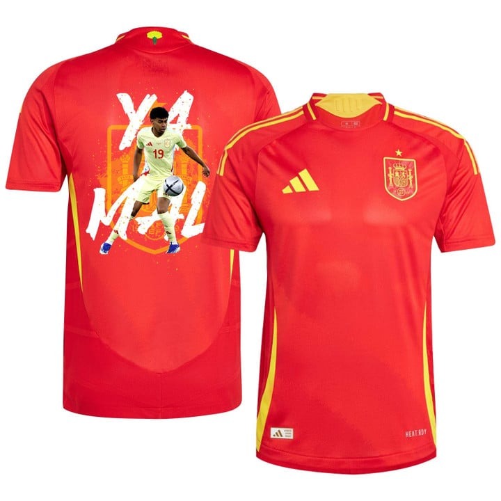 Lamine Yamal 19 The Key Player Spain National Team 2024-25 Home Jersey PT57272