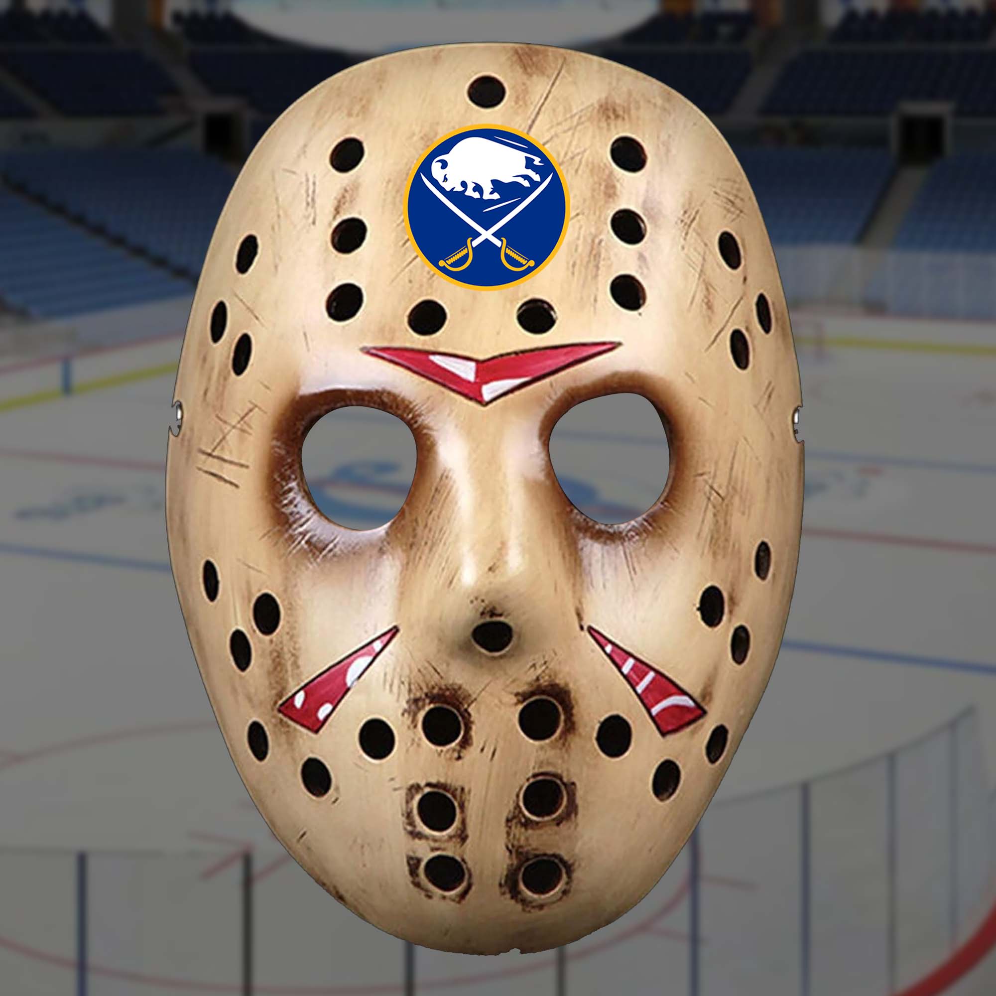 Buffalo Sabres Team Neca Friday the 13th Mask PT57288