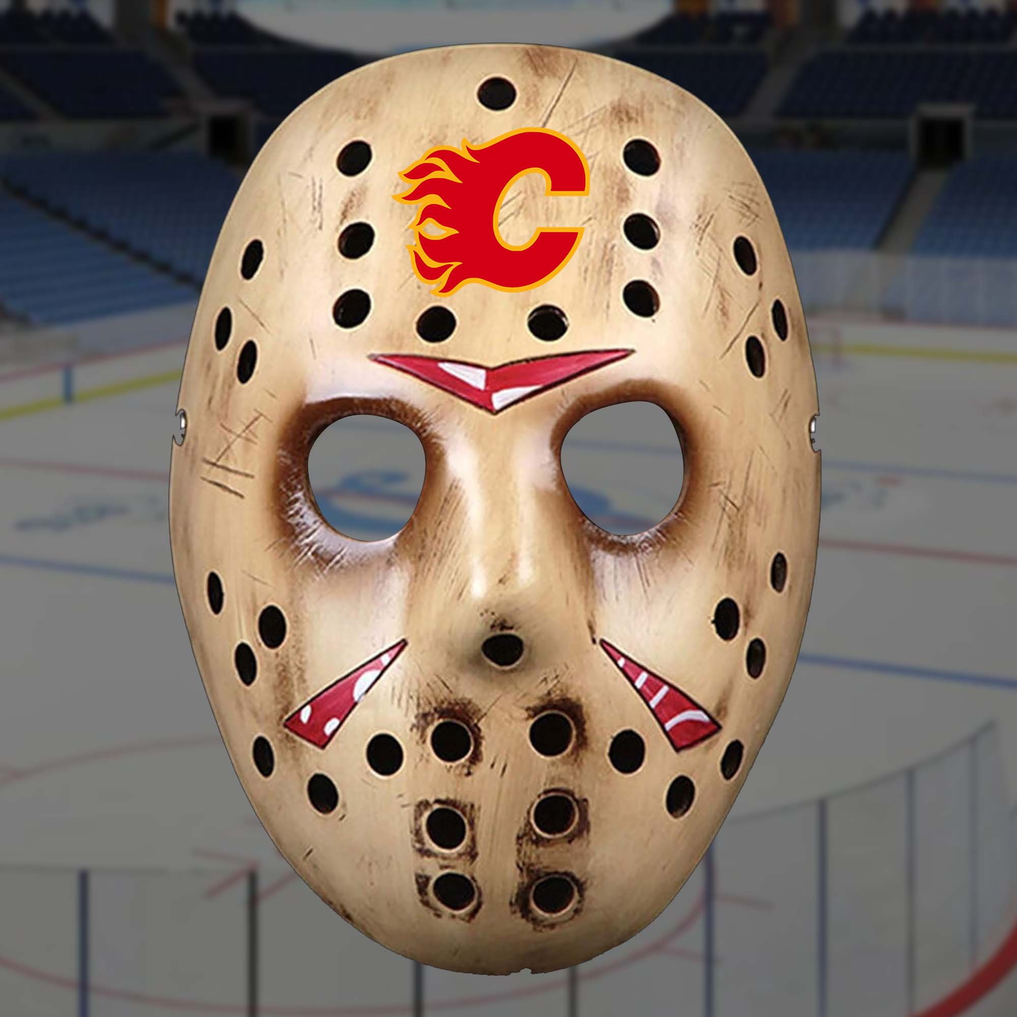 Calgary Flames Team Neca Friday the 13th Mask PT57289