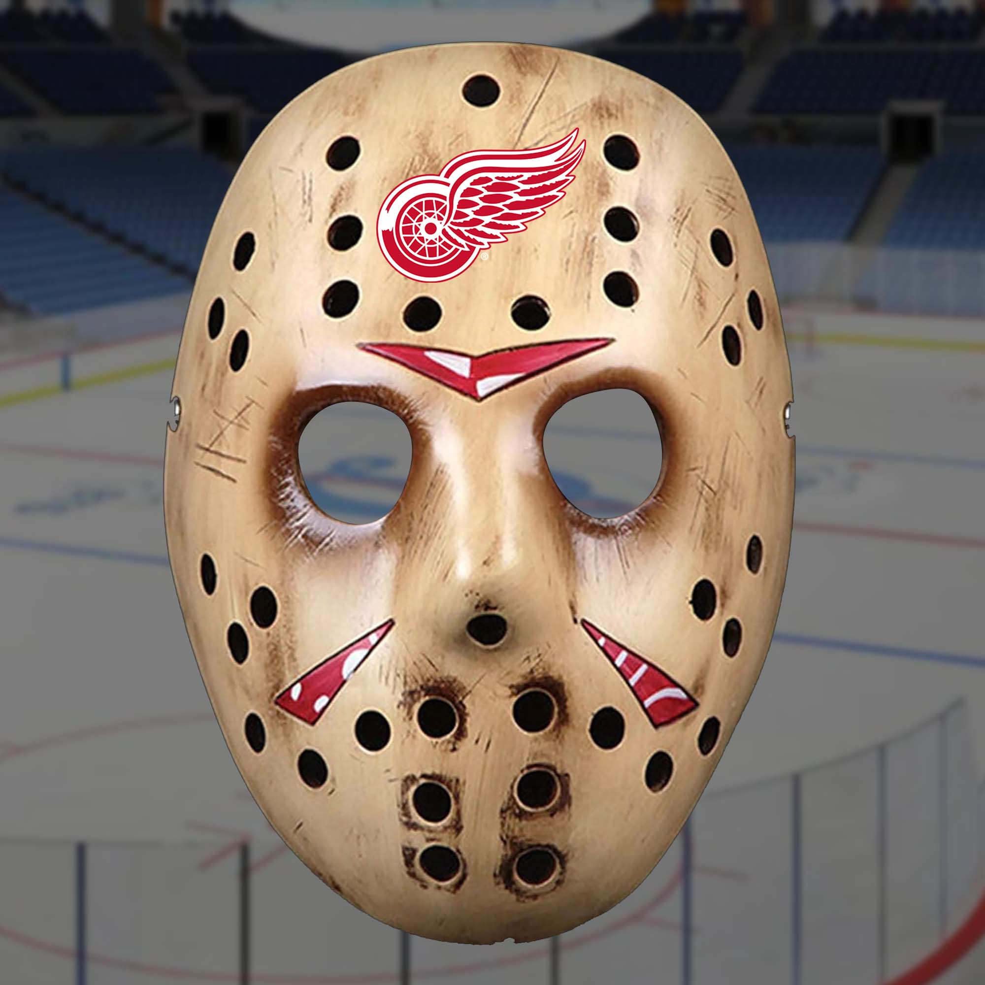 Detroit Red Wings Team Neca Friday the 13th Mask PT57295