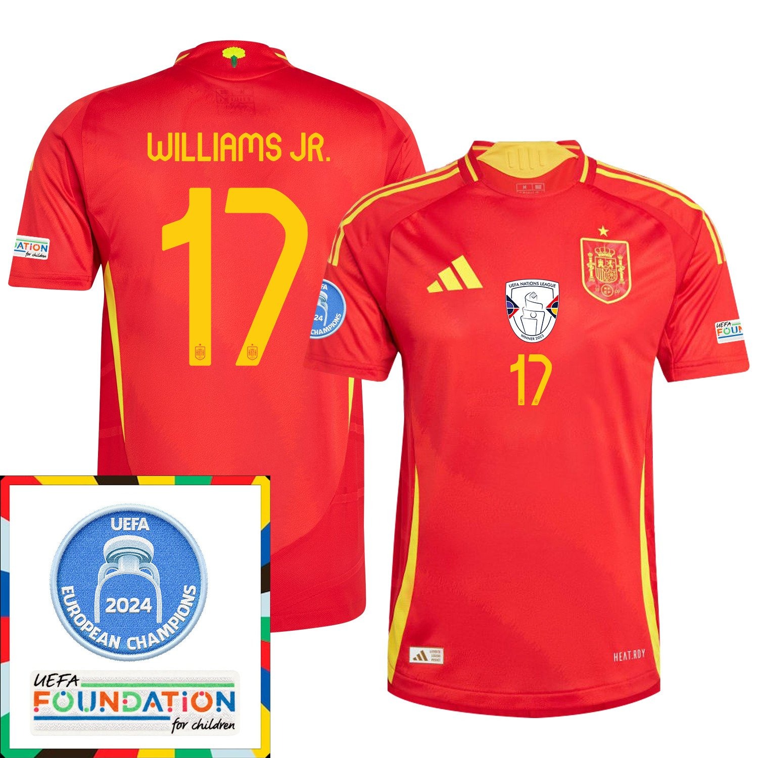 Pedri 20 Spain National Team 2024 Home PT57274 (Copy)