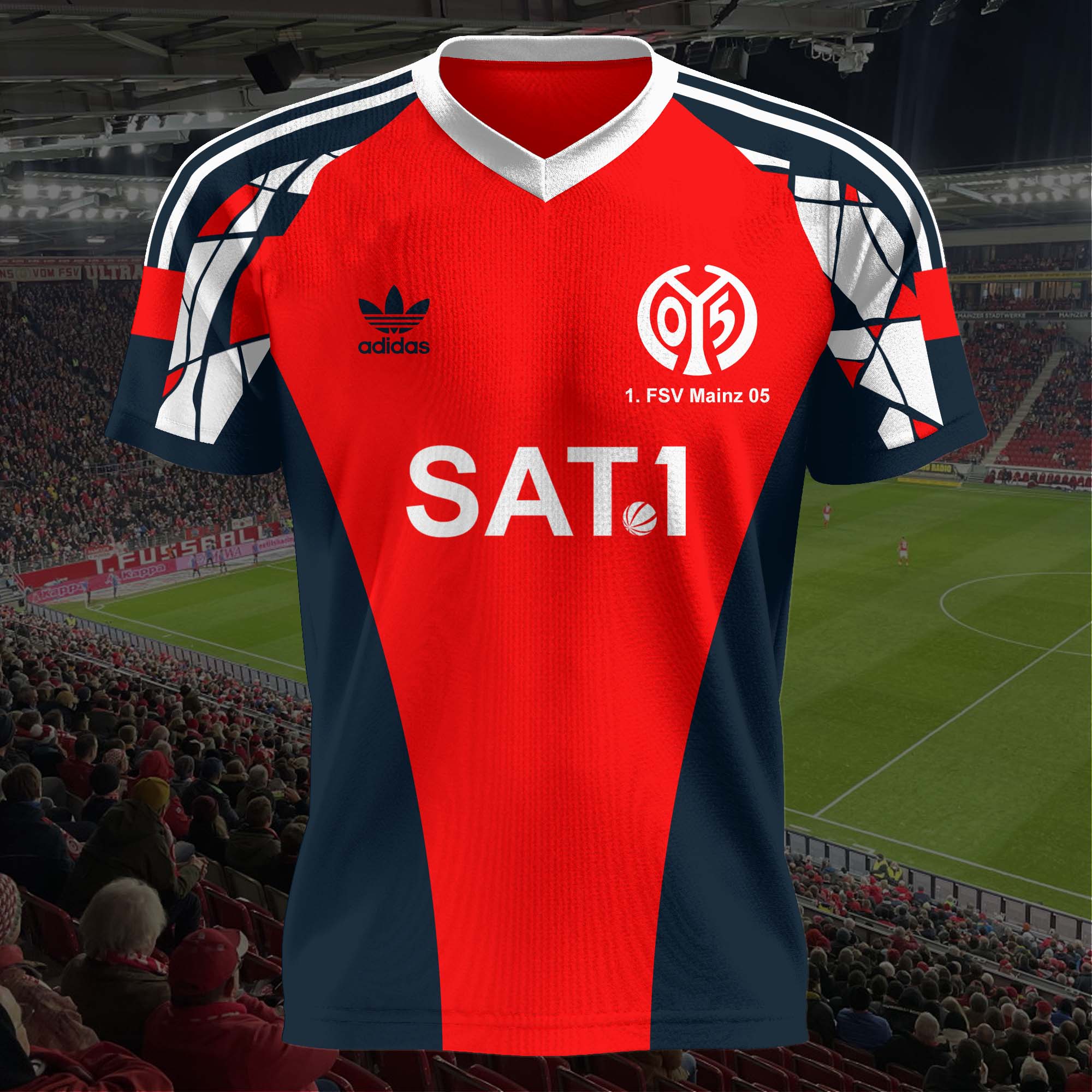 Mainz 1991-92 Home Kit Retro Shirt PT57337