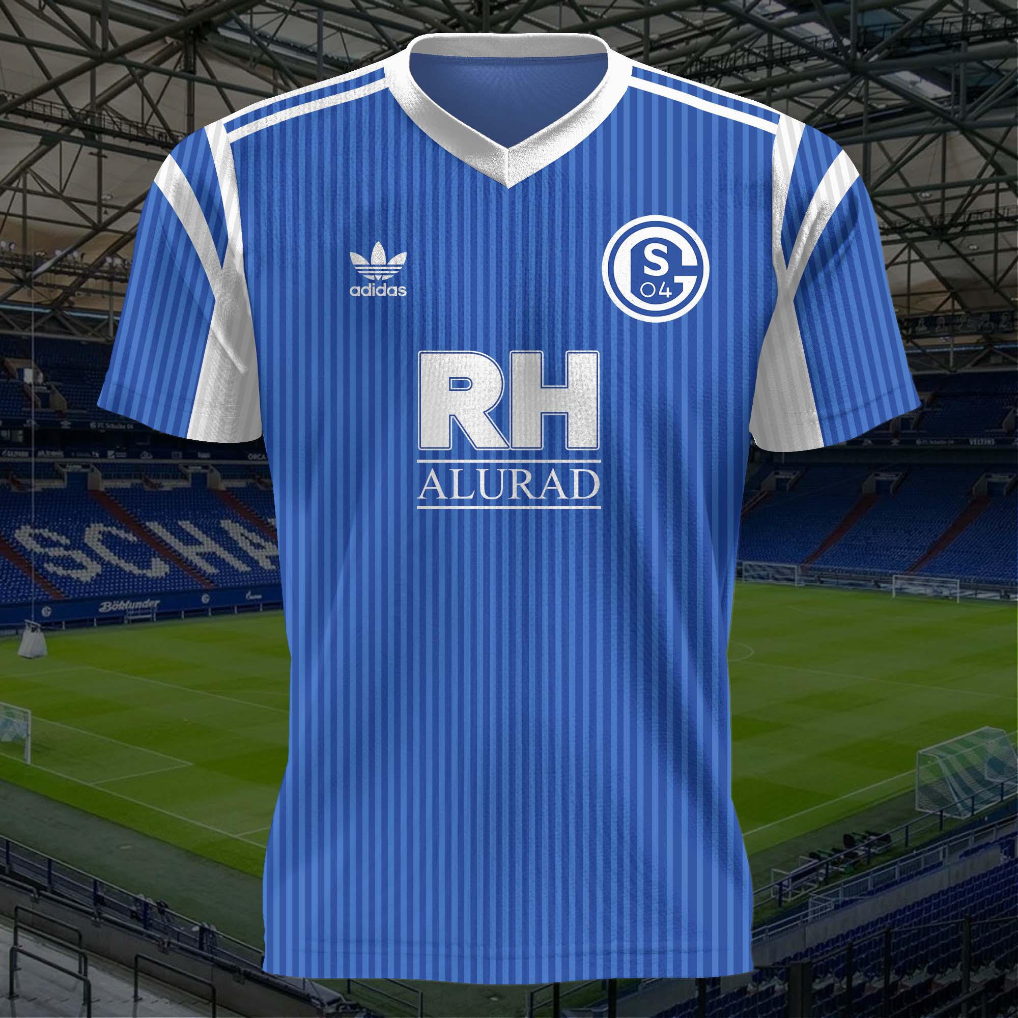 Schalke 04 1990-91 Home Kit Retro Shirt PT57324