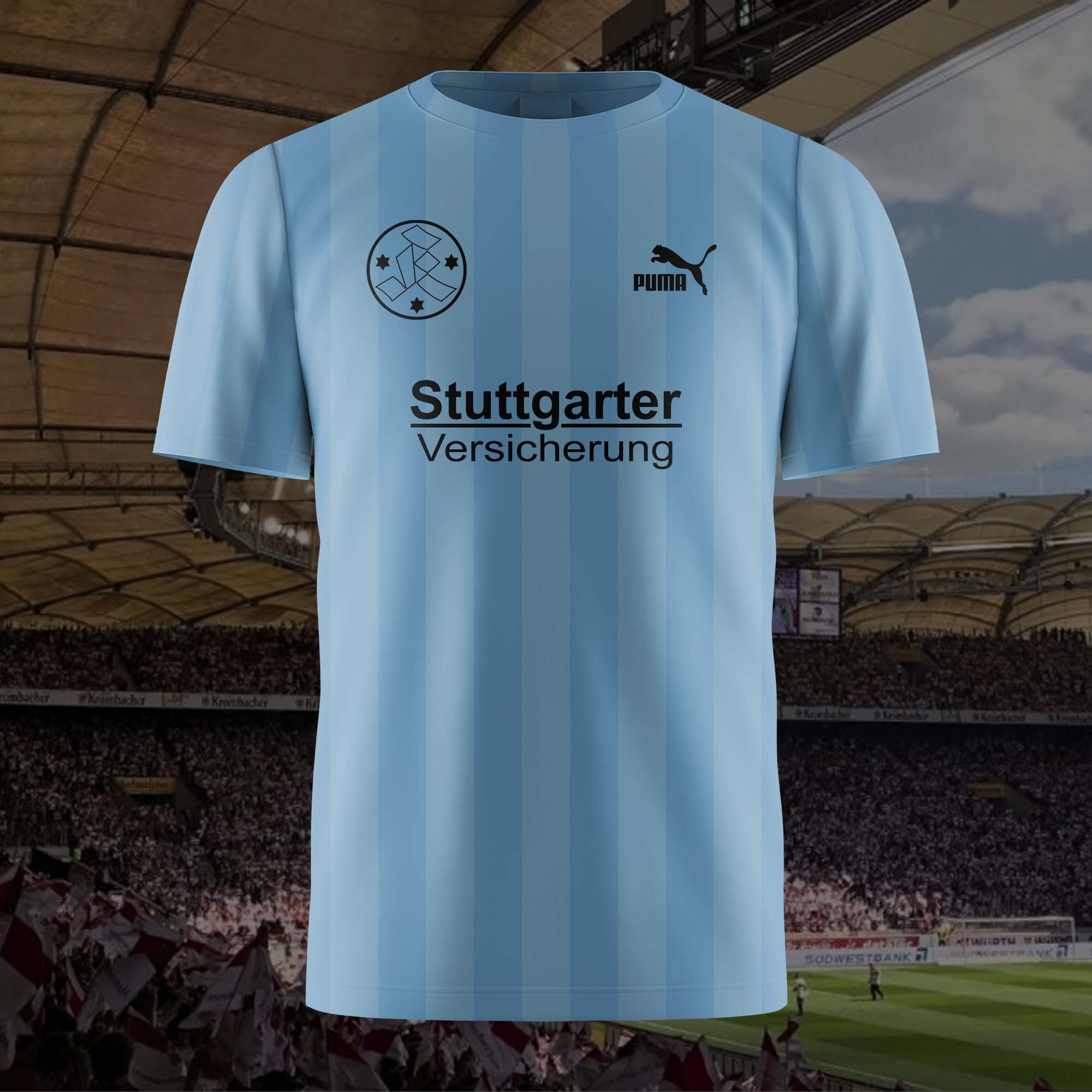 Stuttgarter Kickers 1990-91 Home Kit Retro Shirt PT57325