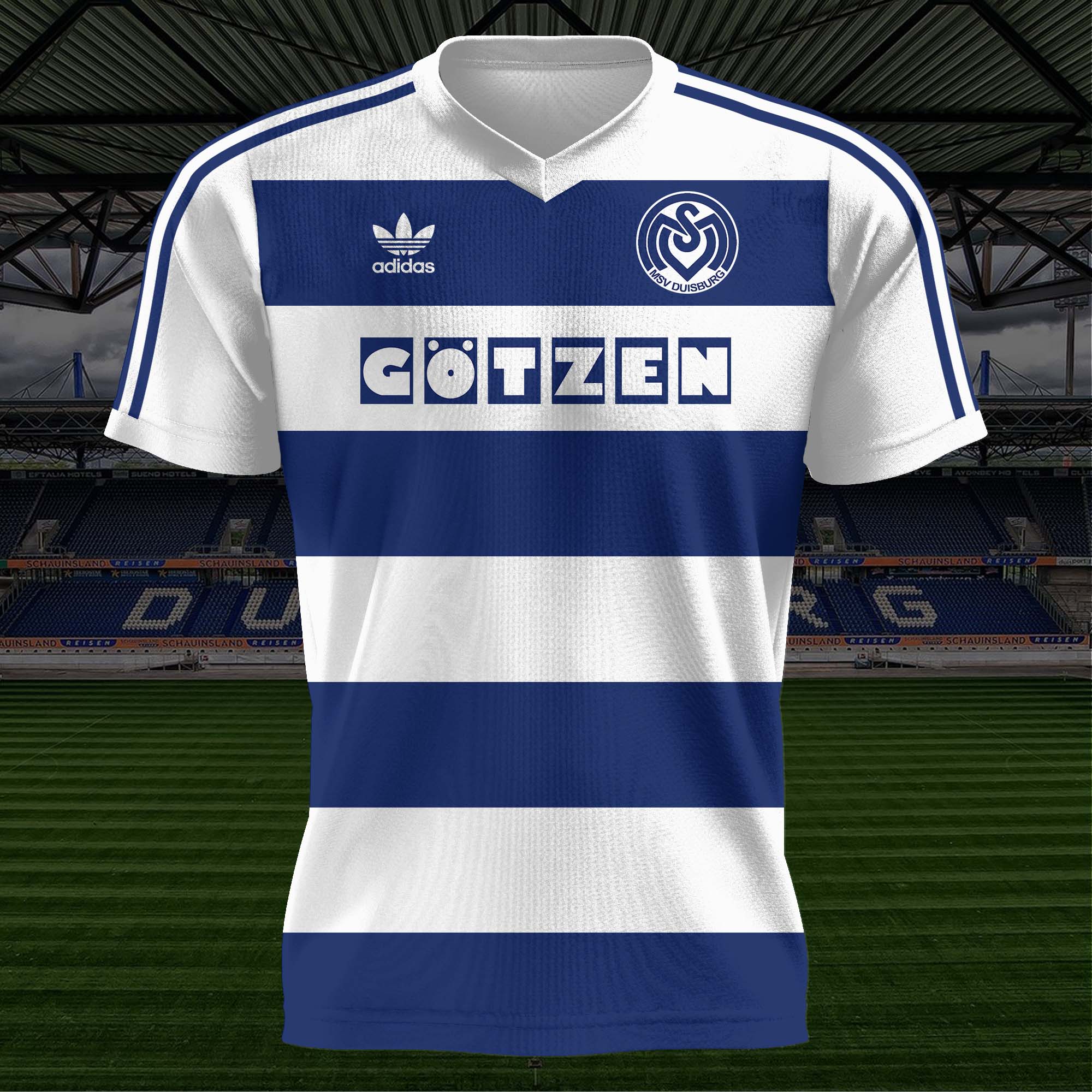 Duisburg 1992-93 Home Kit Retro Shirt PT57347