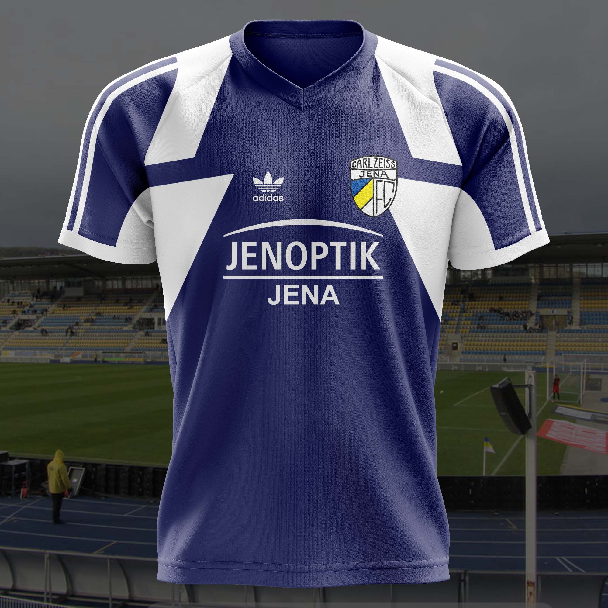 FC Carl Zeiss Jena 1992-93 Home Kit Retro Shirt PT57349