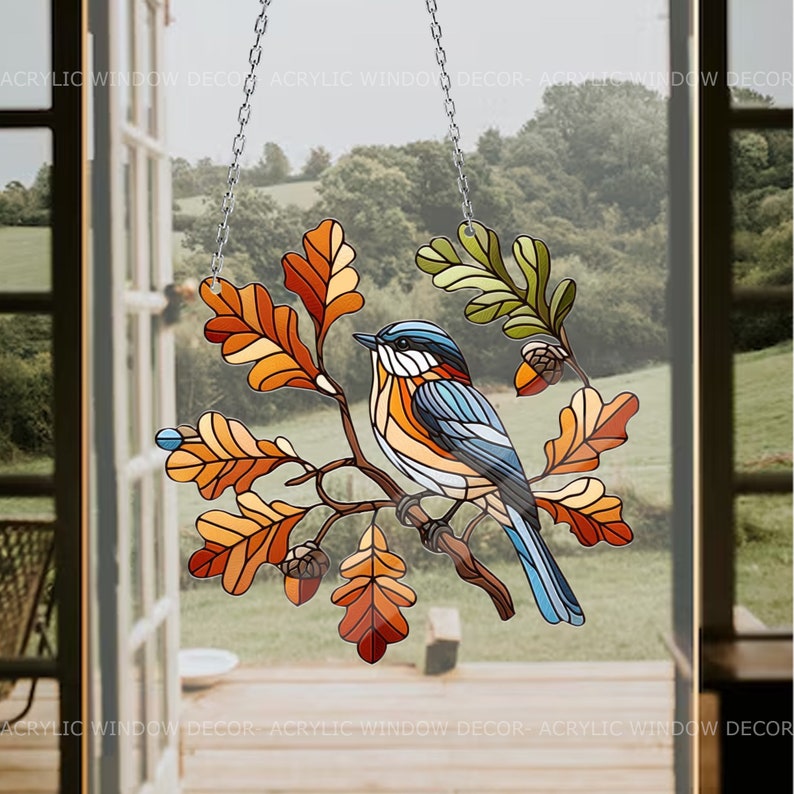 Humming Bird Acrylic Window Hanging, Bird Decor, Gift For Bird Lover, Gift For Hummingbird Bird Lovers, Bird Lover’s , Garden Lover’s , Home Decore