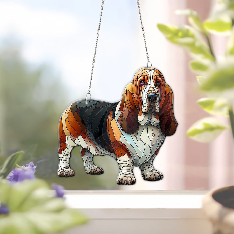 Good Old Beagles Dog Acrylic Window Hanging, Dog Mom Gift, Dog Lover Gift , Home Decor , Pet Lover’s , Gift For Dog Lover’s