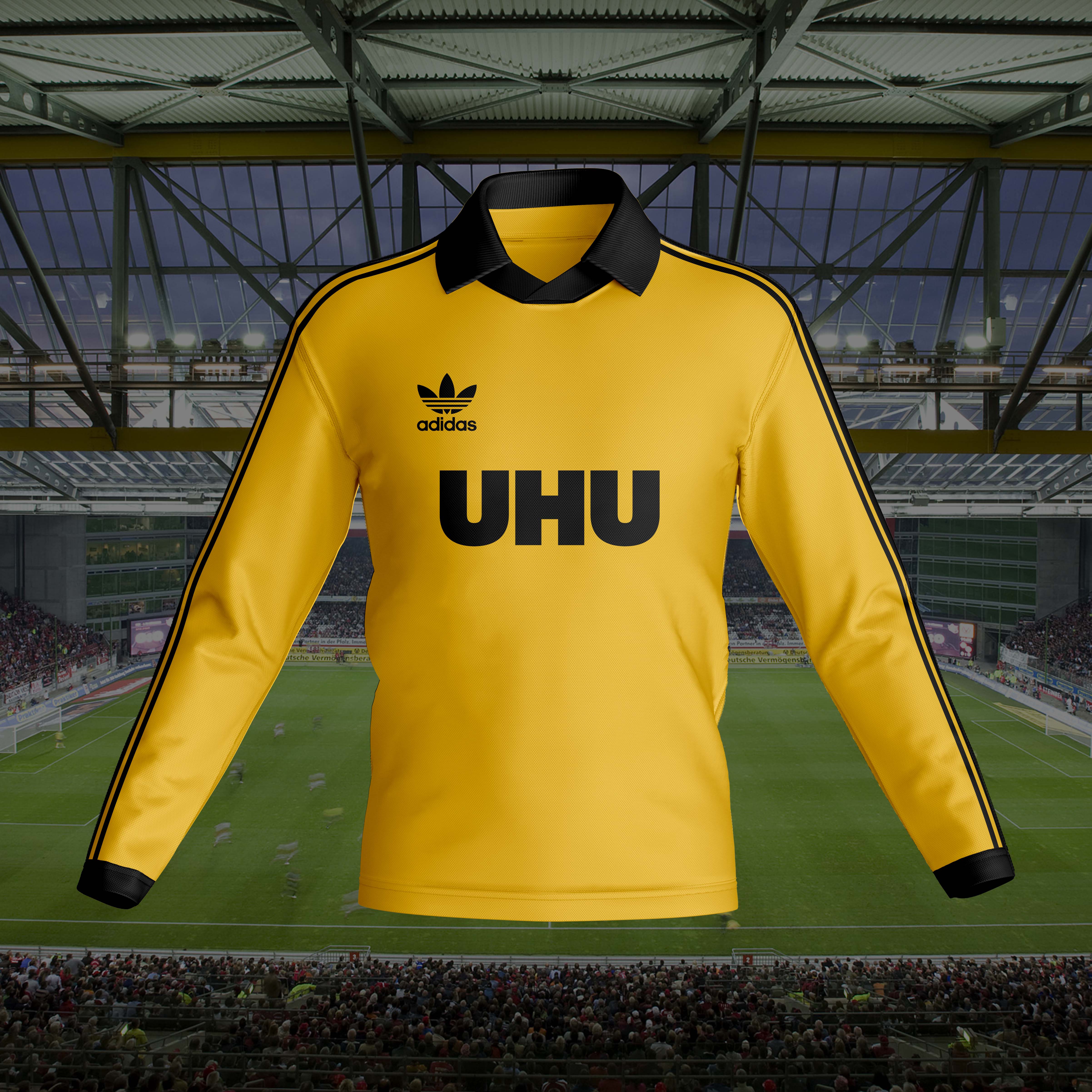 Borussia Dortmund 1980-81 Home Kit Retro Long Sleeve PT57371