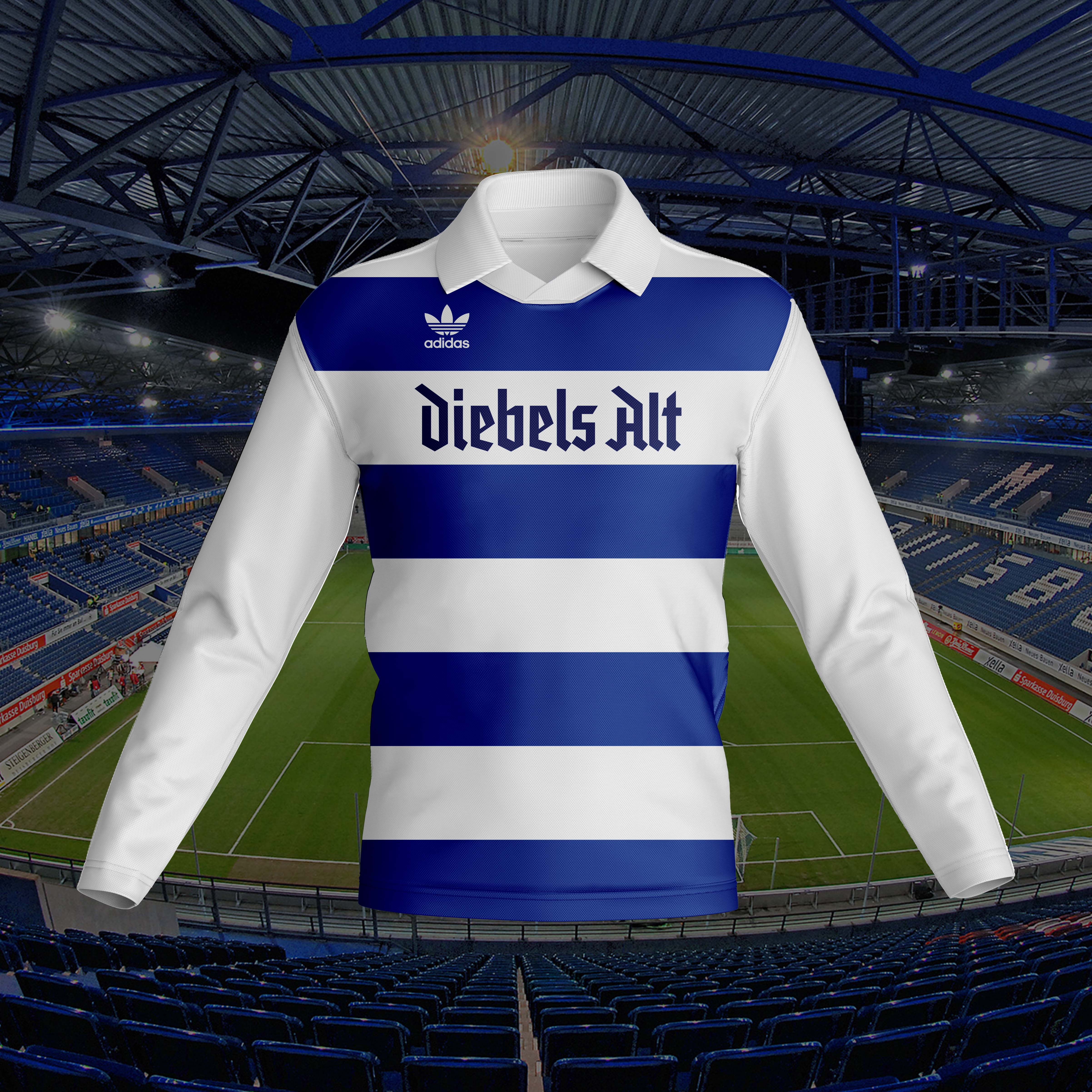 Duisburg 1980-81 Home Kit Retro Long Sleeve PT57373