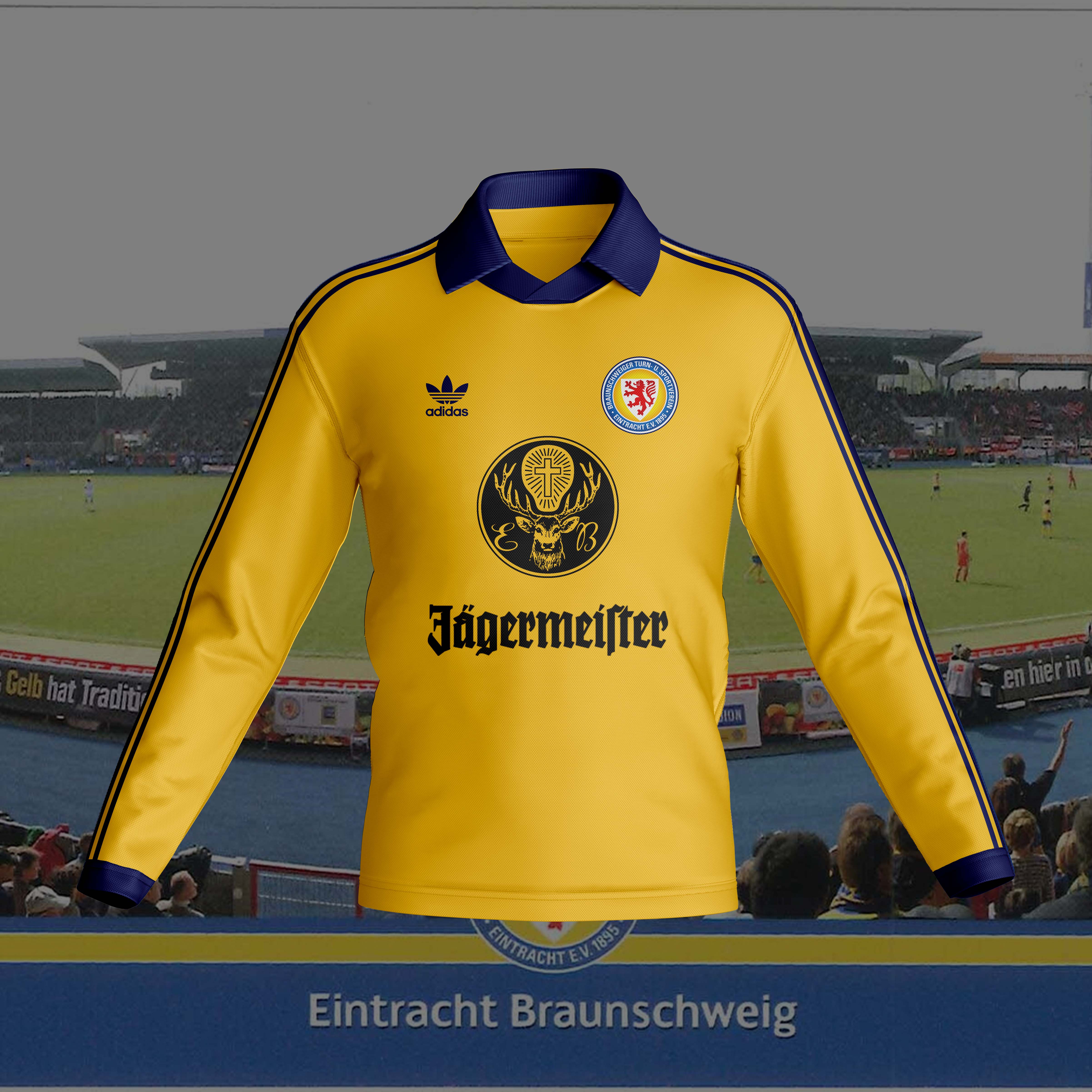 Eintracht Braunschweig 1980-81 Home Kit Retro Long Sleeve PT57374