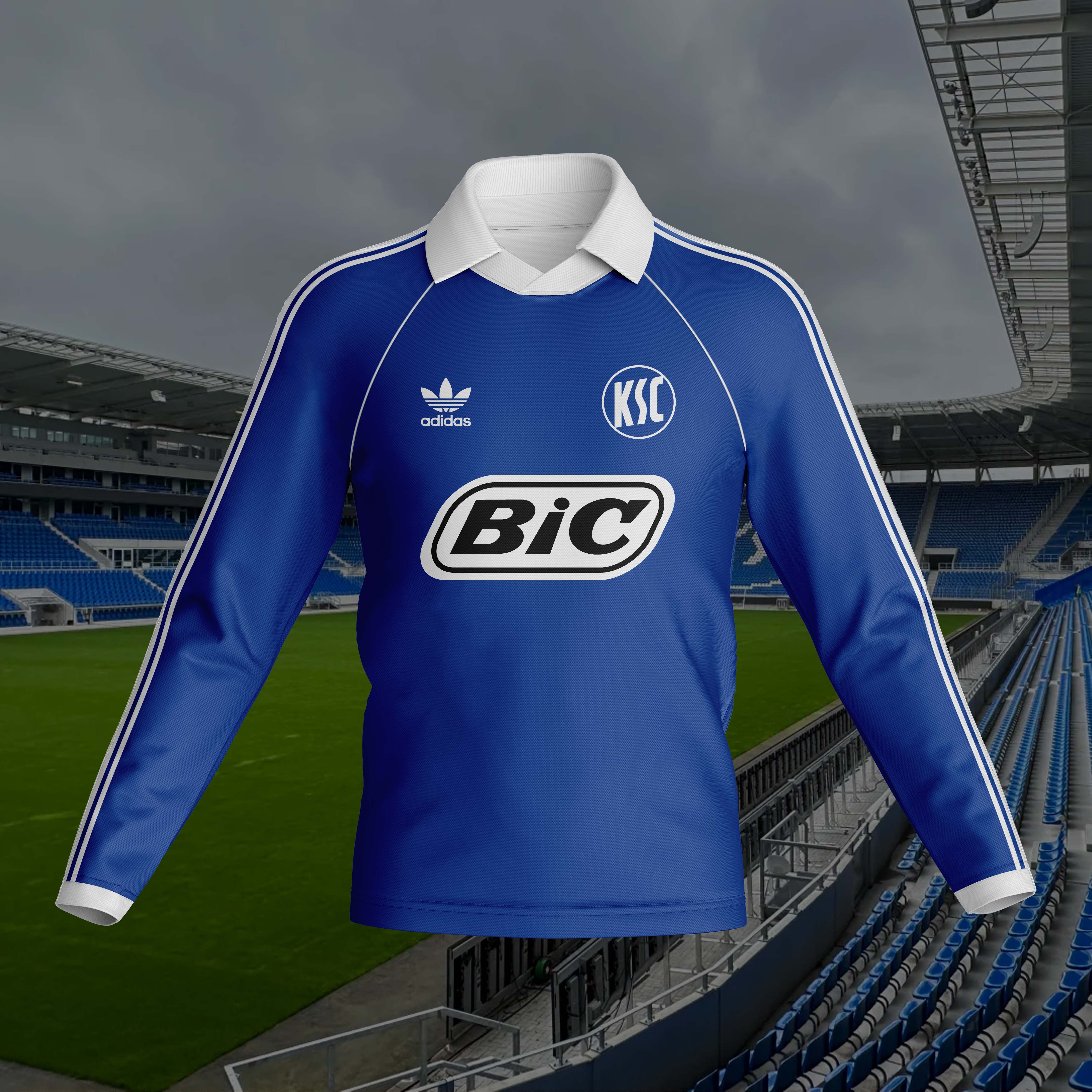 Karlsruher SC 1980-81 Home Kit Retro Long Sleeve PT57378