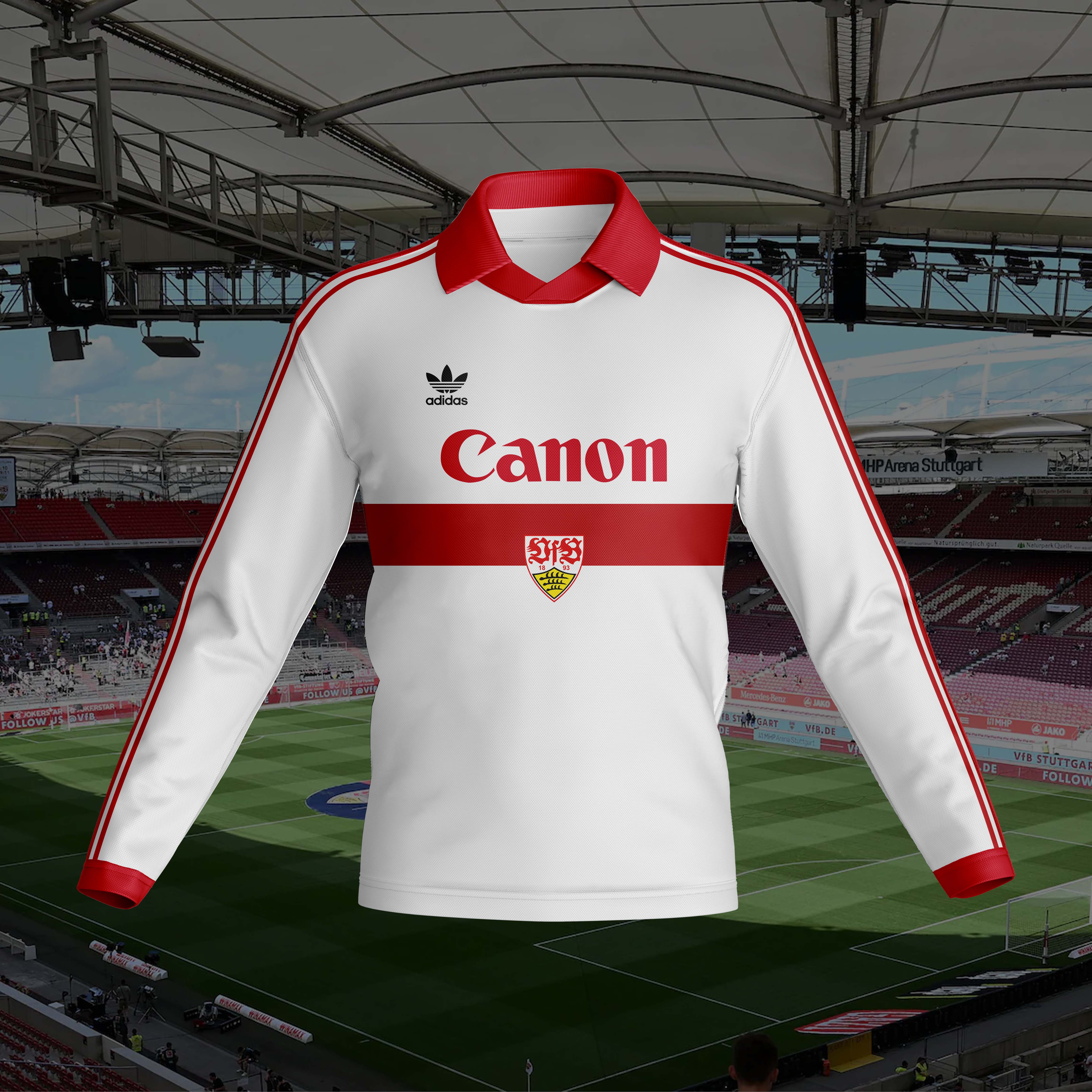 VfB Stuttgart 1980-81 Home Kit Retro Long Sleeve PT57382