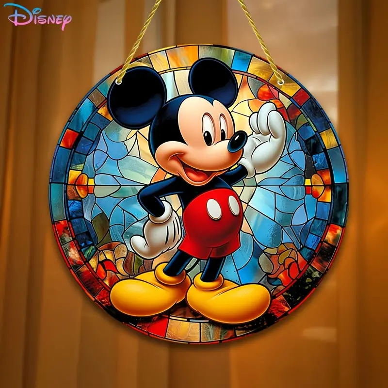 Disney Mickey Mouse Colorful ACRYLIC Window Hanging, Disney Wall Art, Disney Acrylic Window Hanging, Disney Lover’s Gift , Disney Gift, Home Decor , Gift For Home, Garden Gift