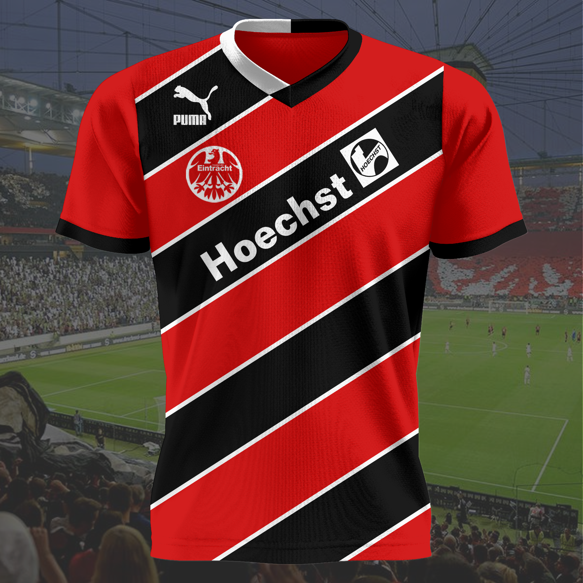 Eintracht Frankfurt 1989- 1990 Home Retro Shirt PT50774