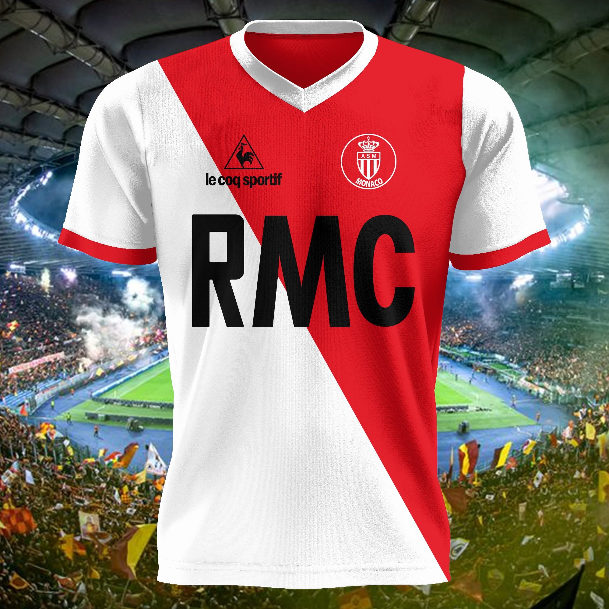 AS Monaco 1980-1981 Retro Shirt PT47617