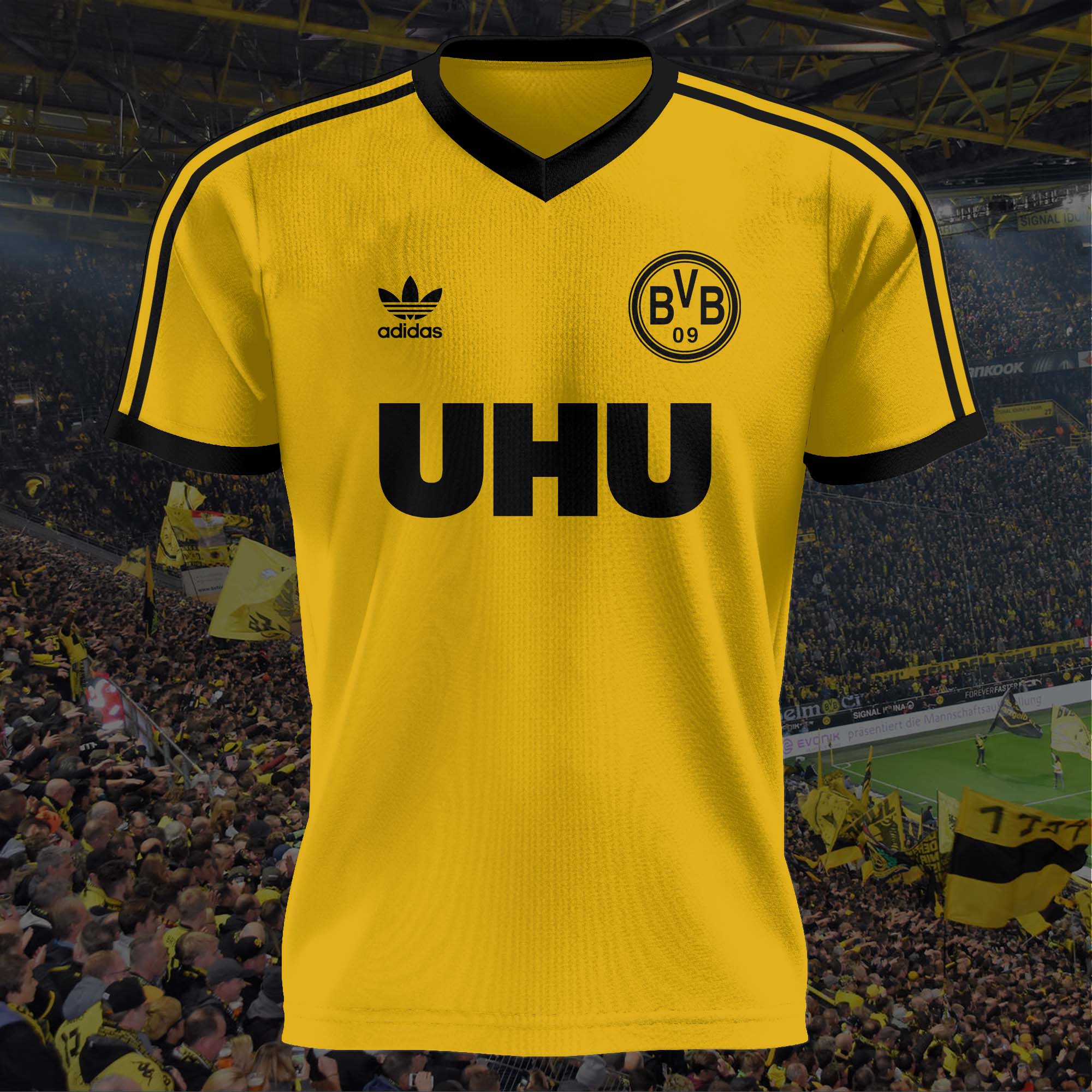 Borussia Dortmund 1982-1983 Home Kit Retro Shirt PT57423