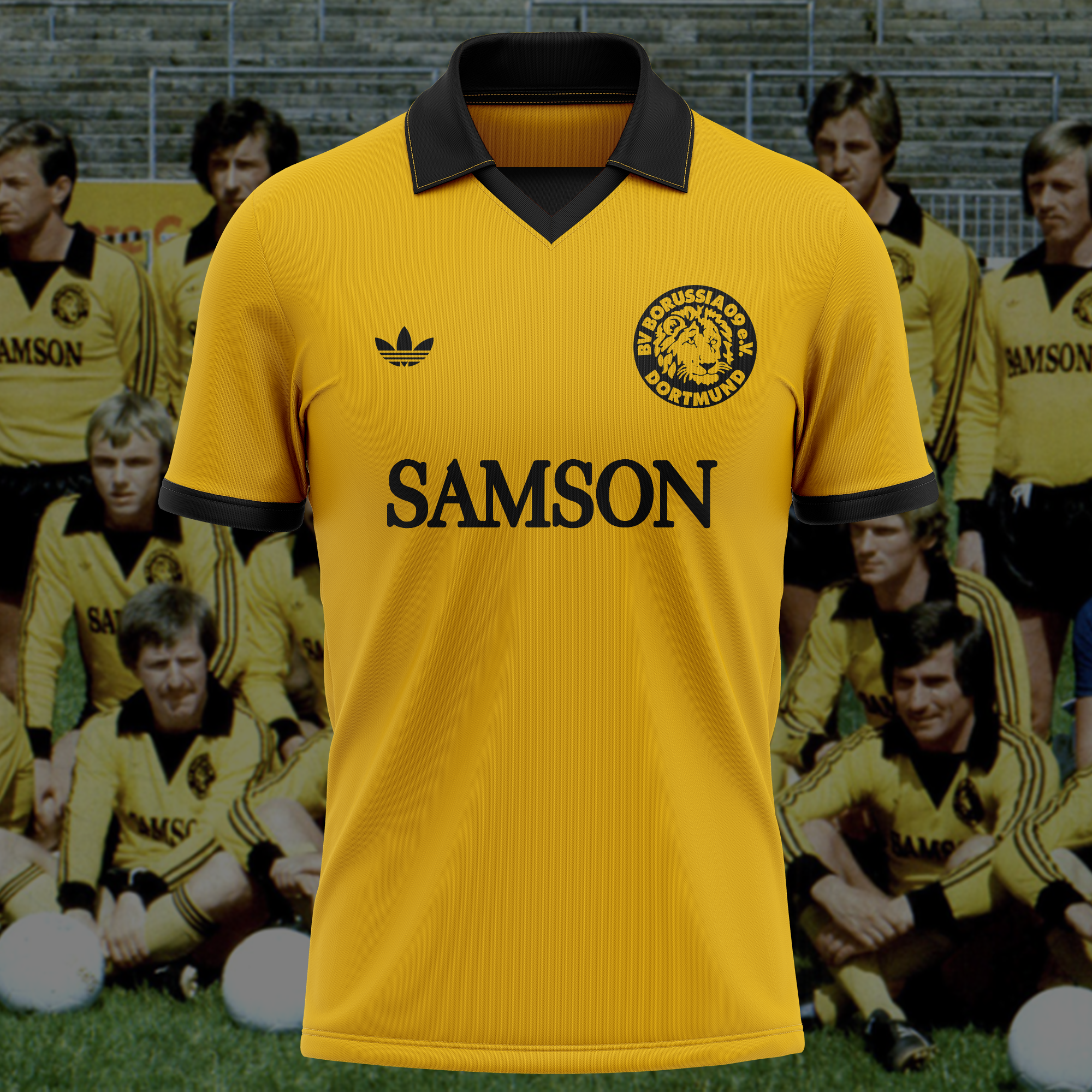 Borussia Dortmund 1977-78 Retro Shirt PT51564