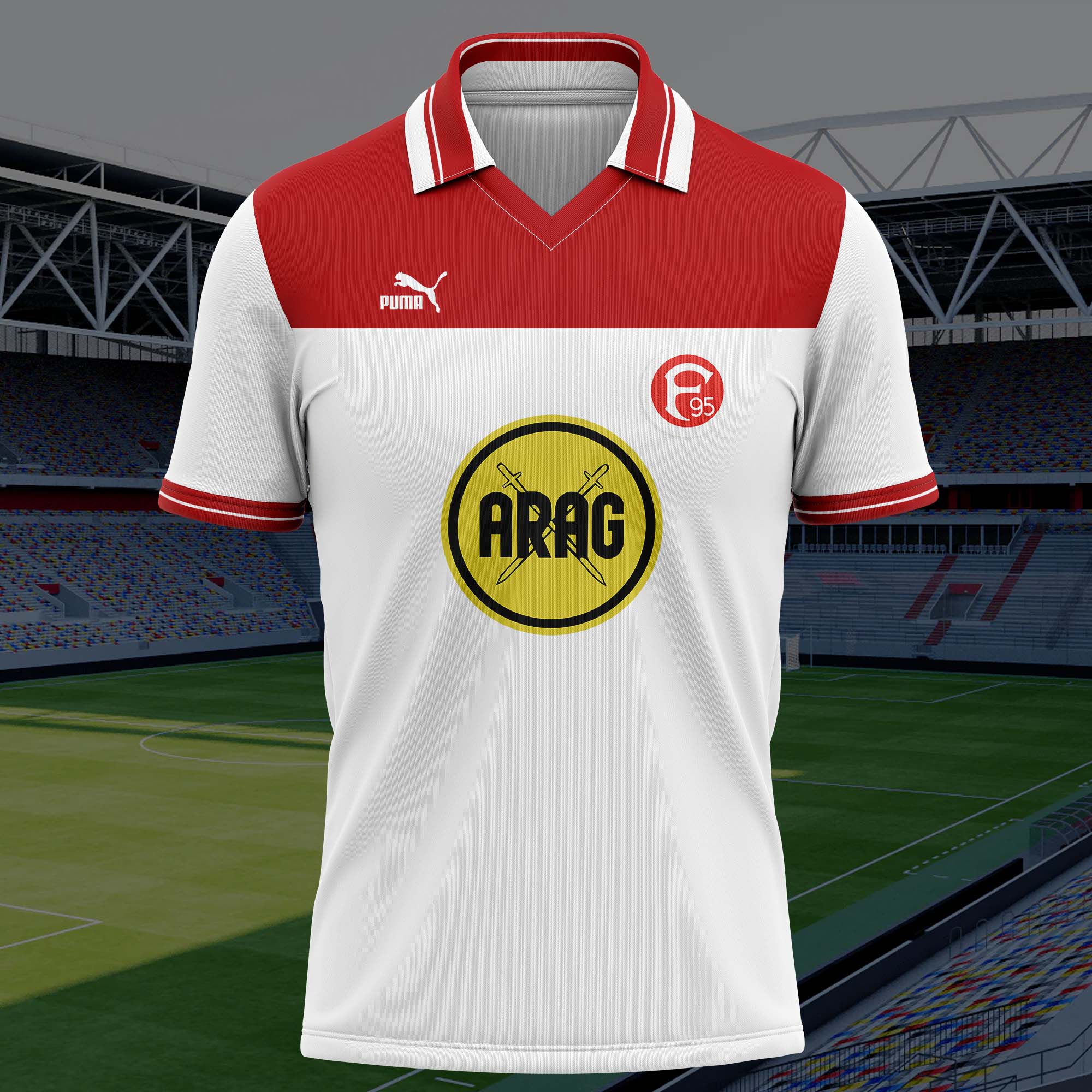 Fortuna Düsseldorf 1982-1983 Home Kit Retro Shirt PT57426