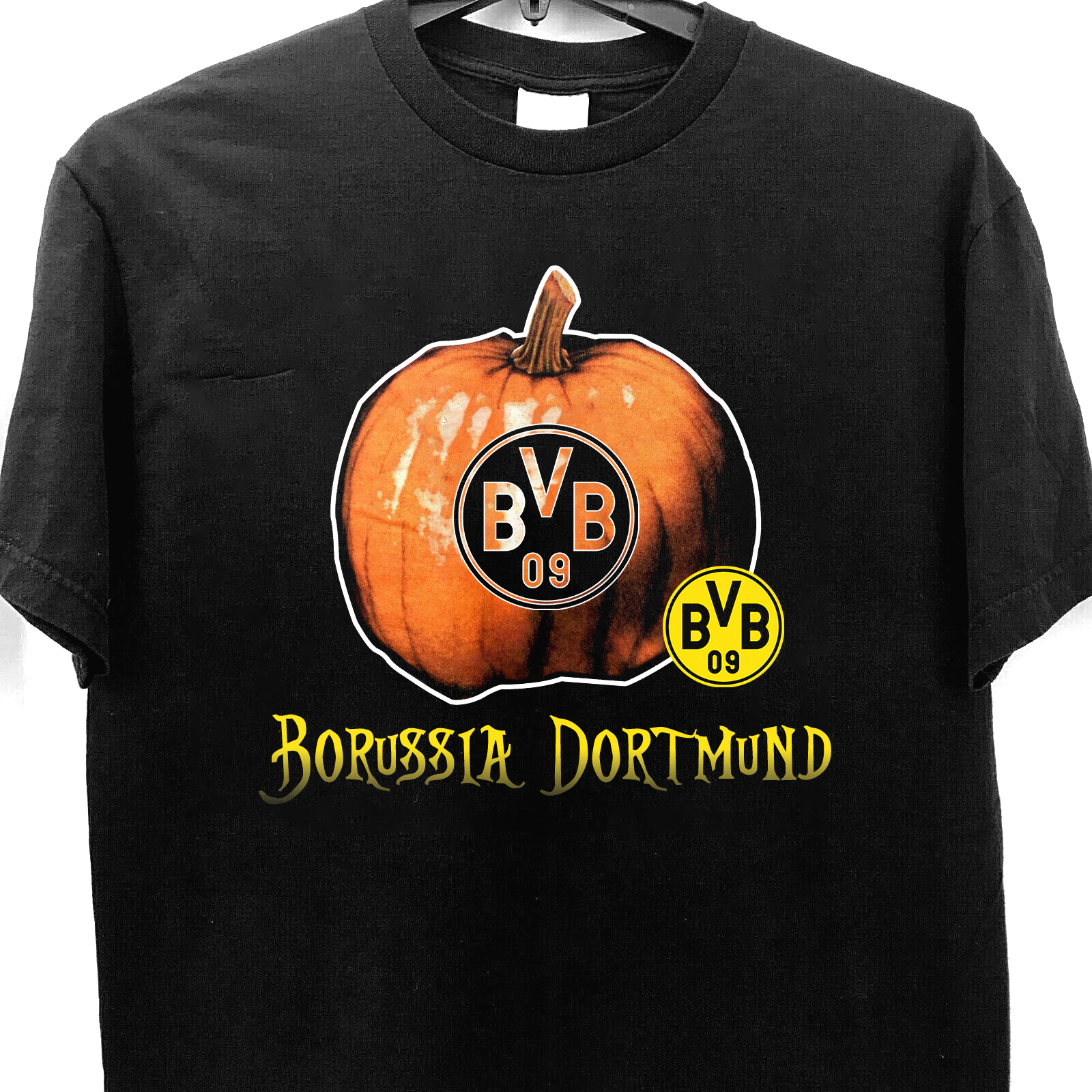 Borussia Dortmund Halloween Pumpkin Black Shirt PT57640