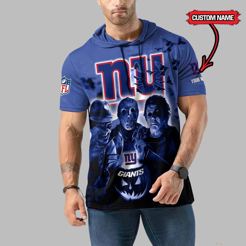 New York Giants Horror Characters Essential Halloween Sleeveless Hoodie PT57553