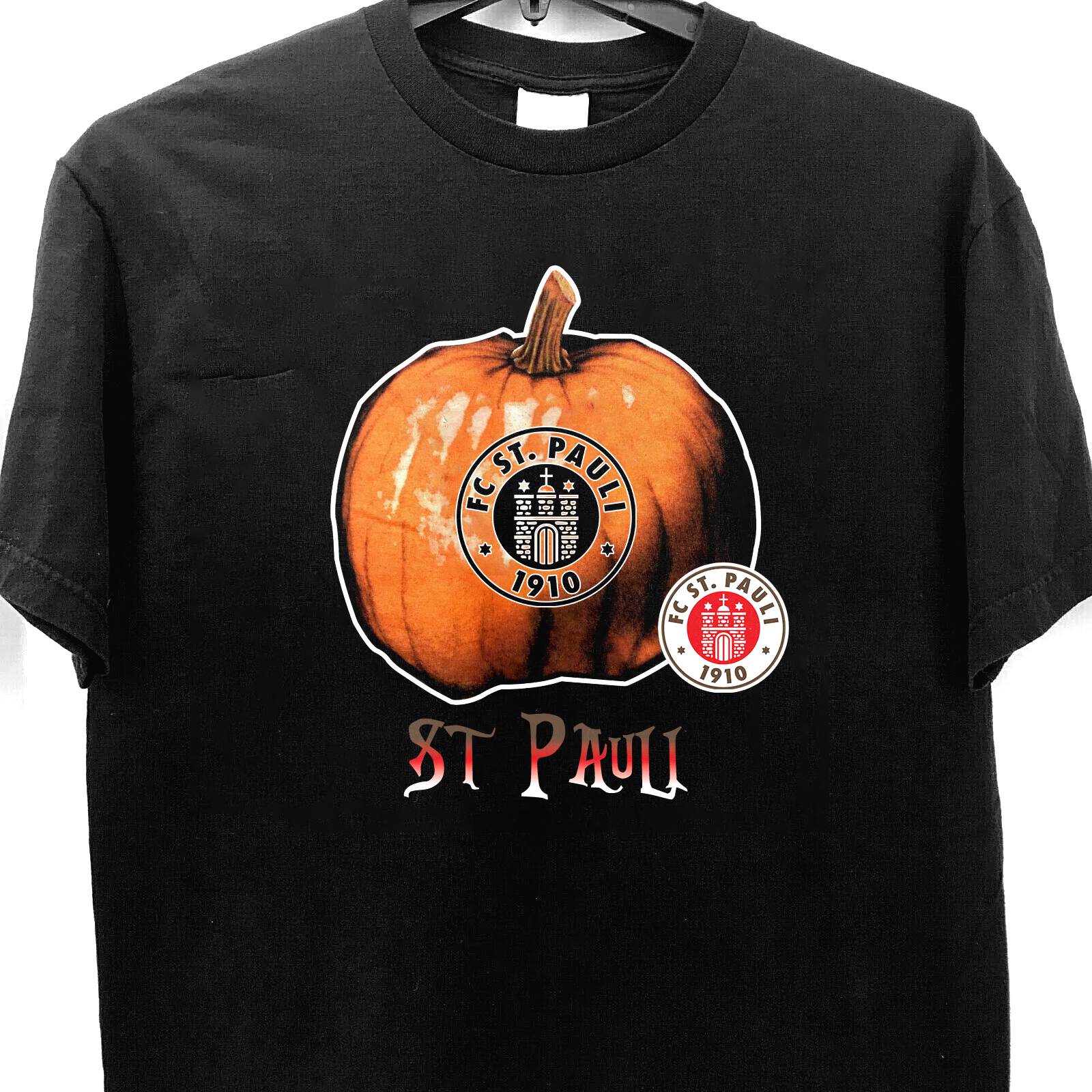 St Pauli Halloween Pumpkin Black Shirt PT57648