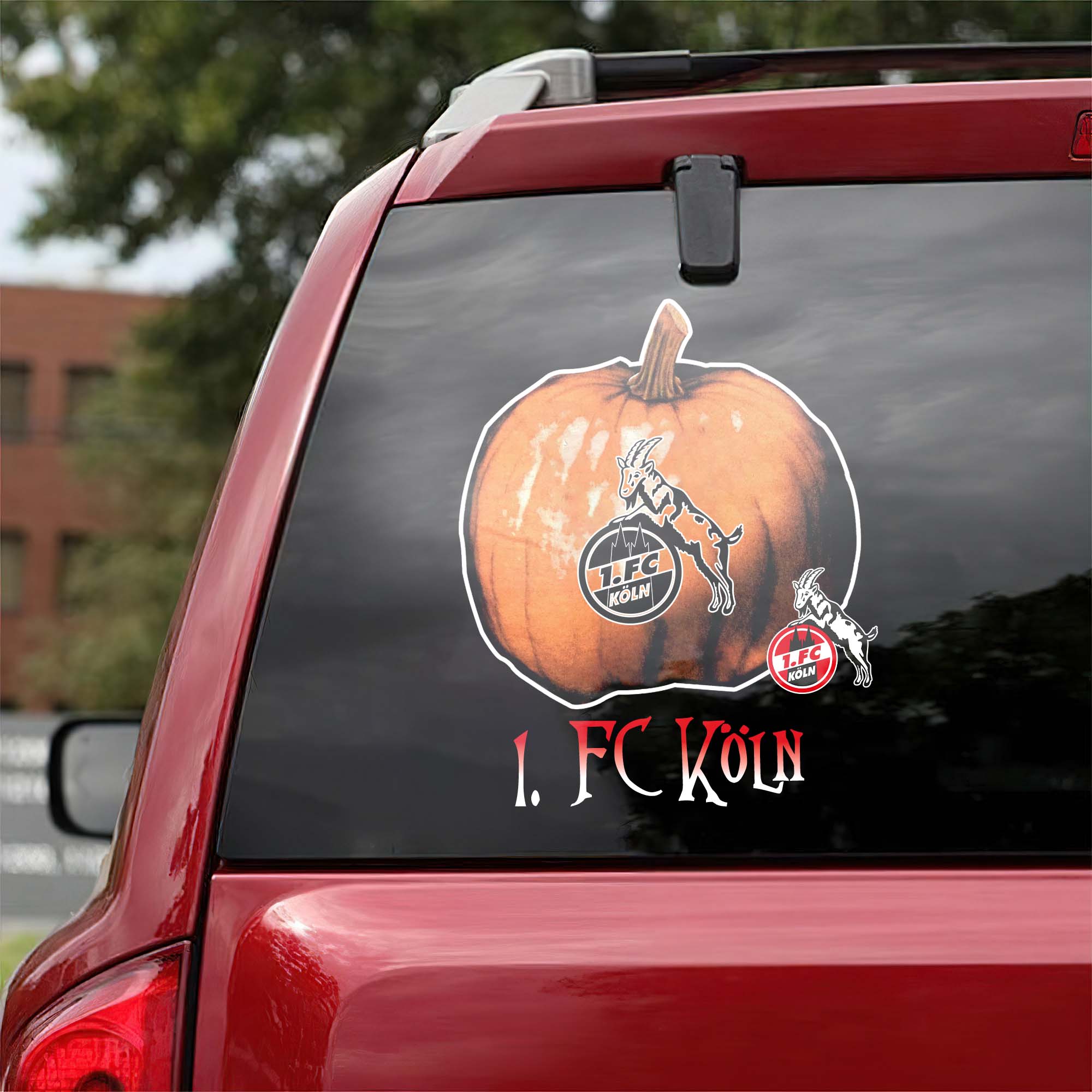 1. FC Kaiserslautern Bundesliga Football Halloween Pumpkin Car Decal PT57726