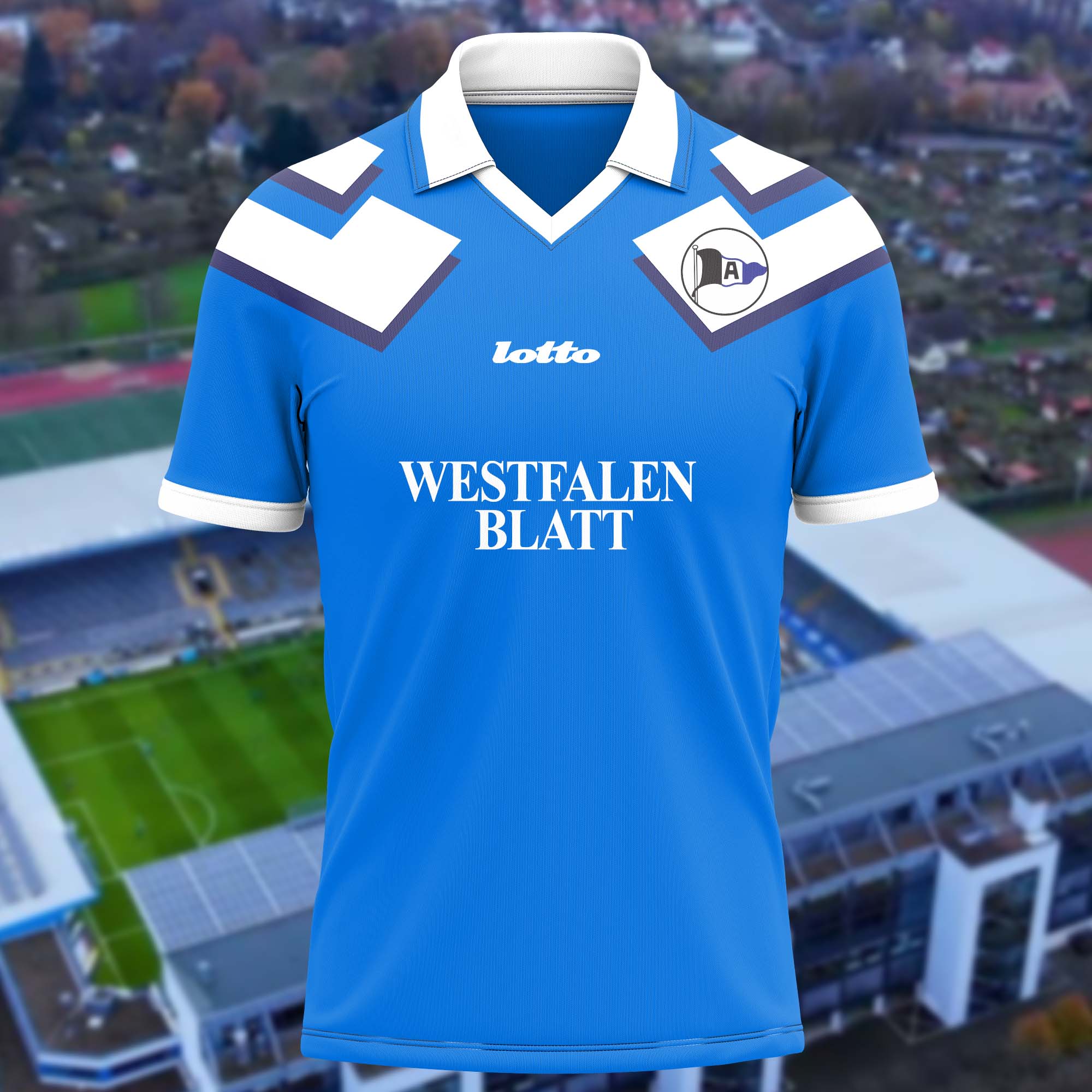 Arminia Bielefeld 1995-96 Home Kit Retro Shirt PT57674