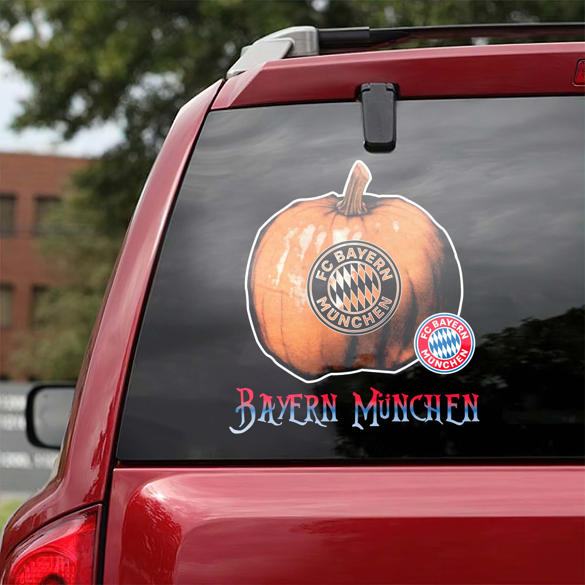 Preußen Münster Bundesliga Football Halloween Pumpkin Car Decal PT57729