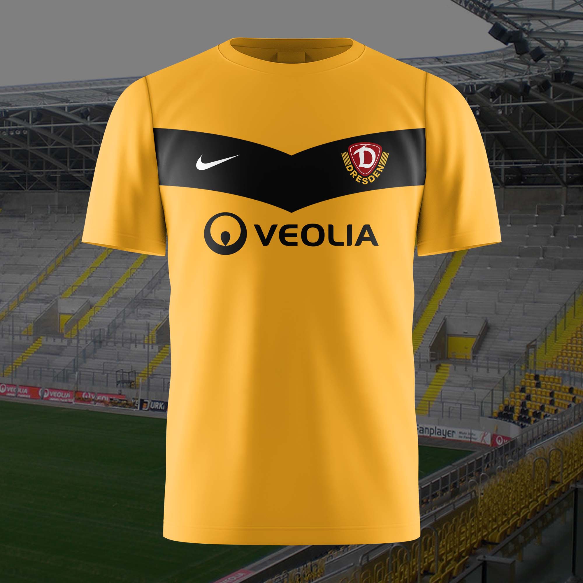 Dynamo Dresden 2011-12 Home Kit Retro Shirt PT57709