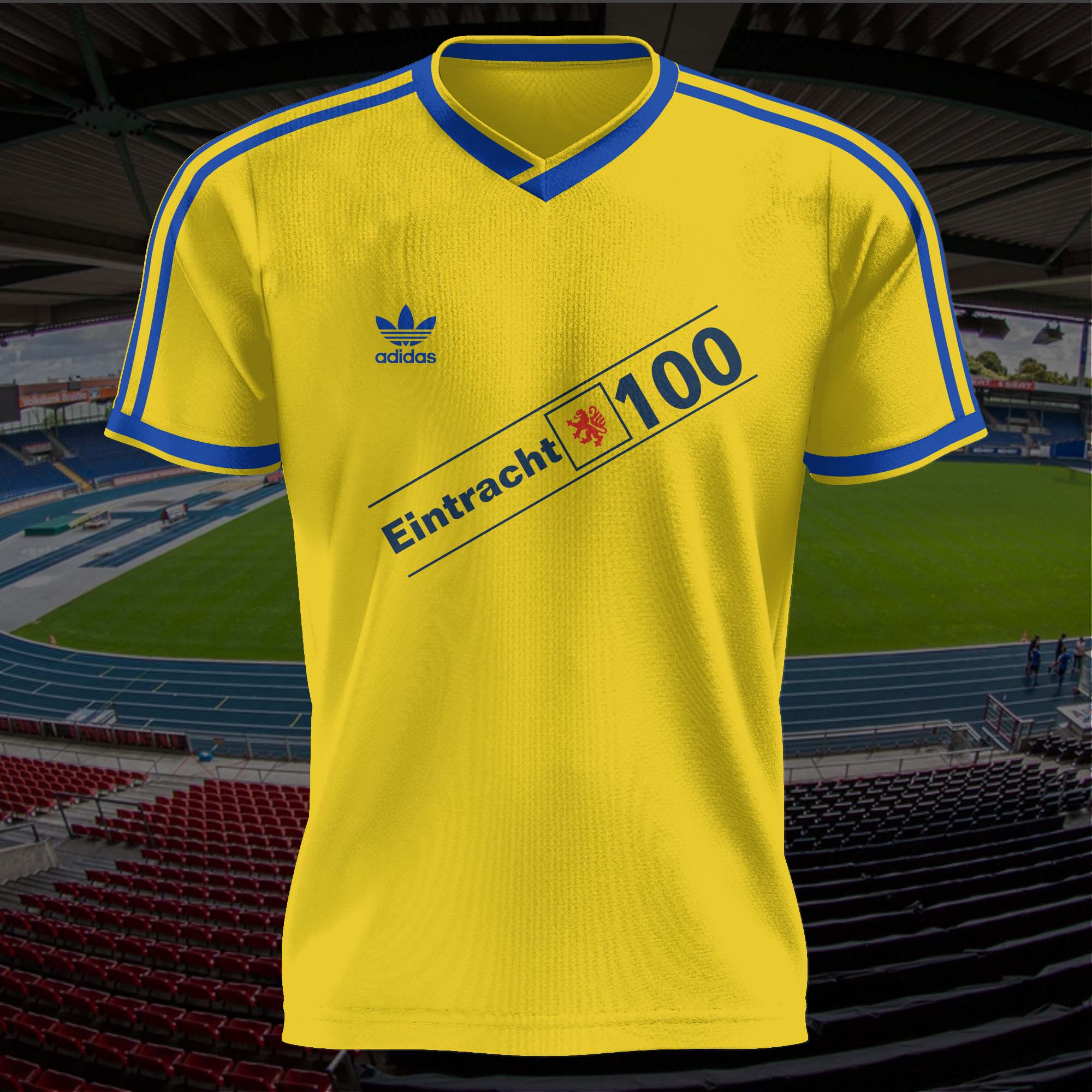 Eintracht Braunschweig 1988-89 Home Kit Retro Shirt PT57692