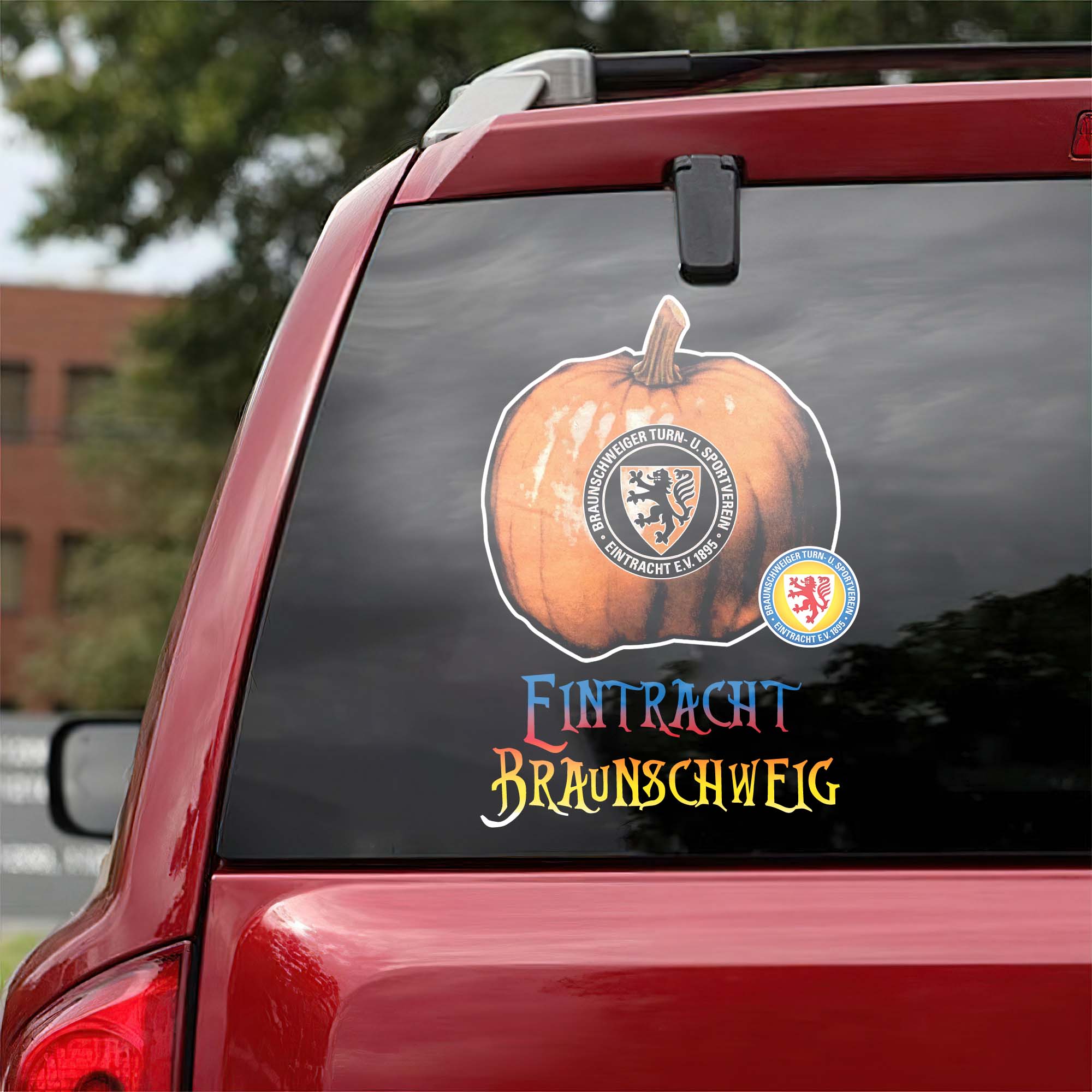 Eintracht Braunschweig Bundesliga Football Halloween Pumpkin Car Decal PT57732