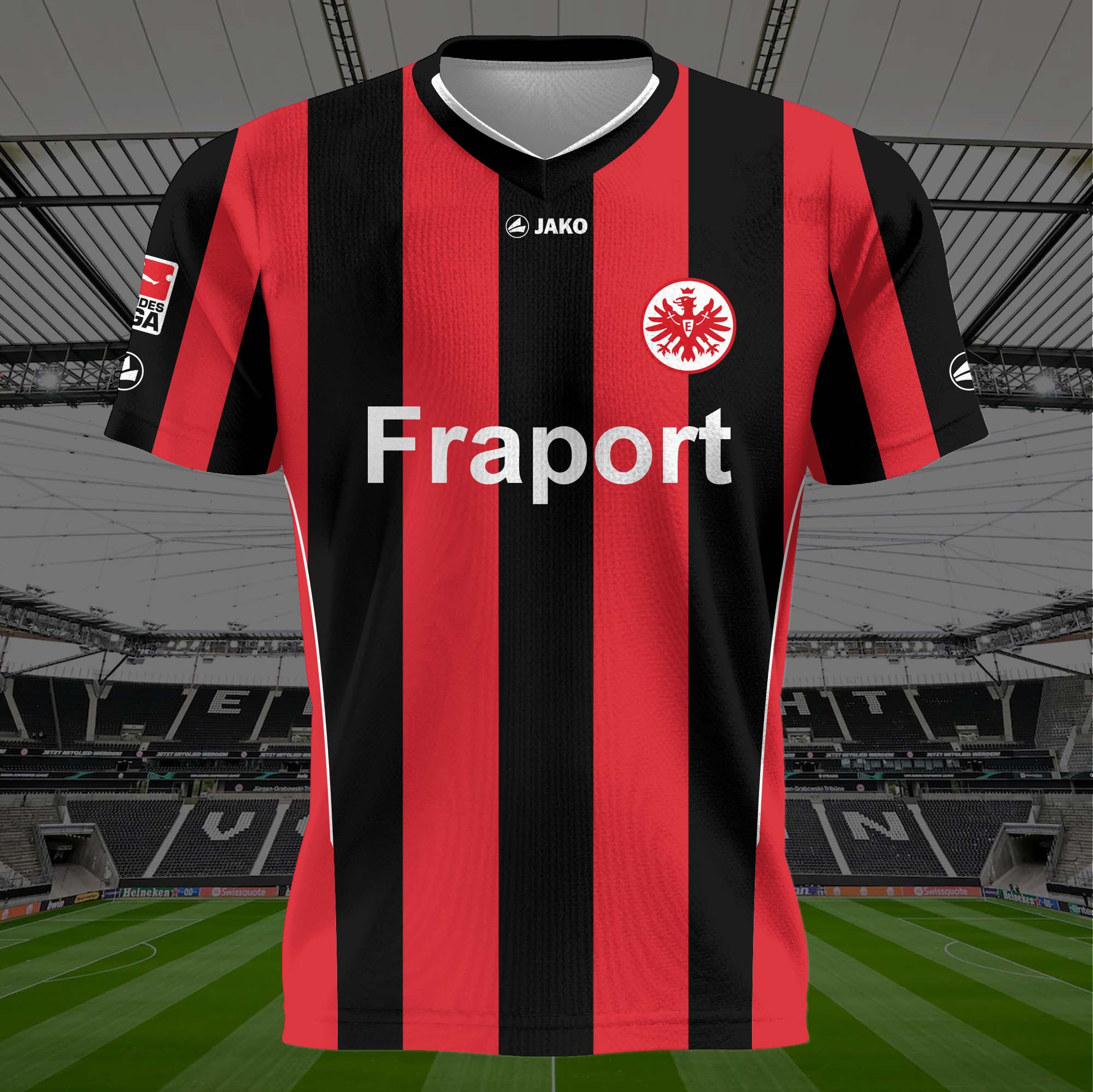 Eintracht Frankfurt 2011-12 Home Kit Retro Shirt PT57711