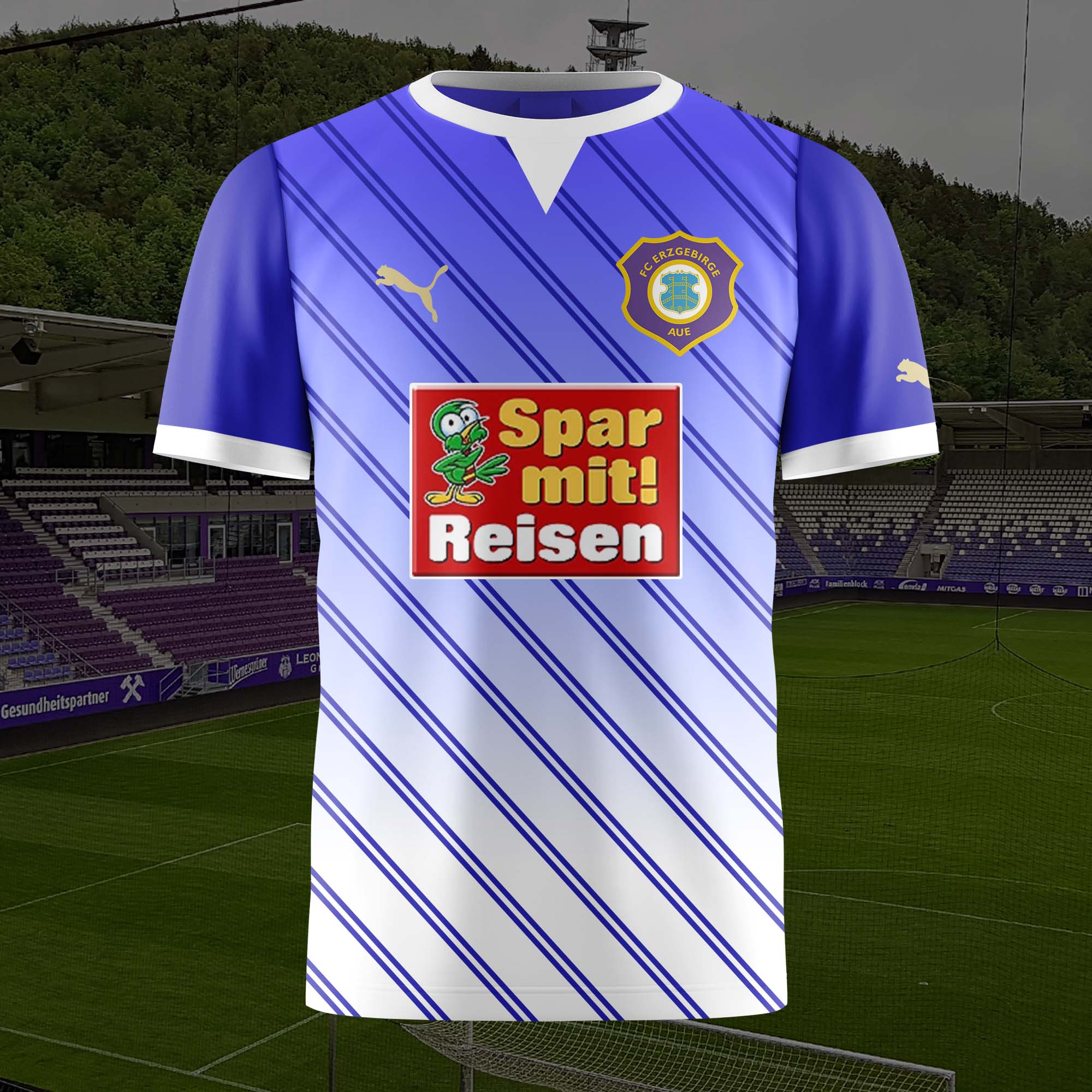 Erzgebirge Aue 2011-12 Home Kit Retro Shirt PT57713