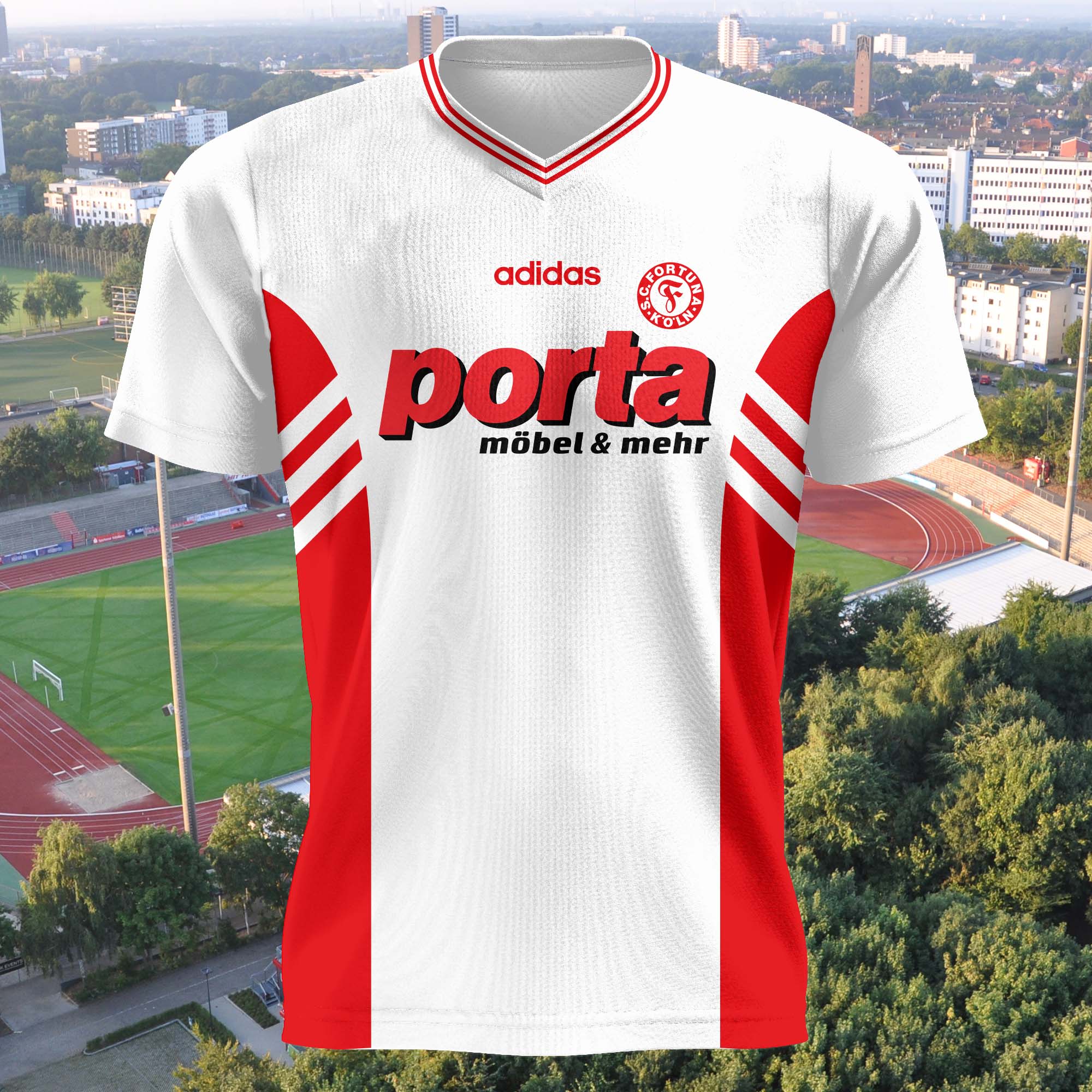 Fortuna KÃ¶ln 1995-96 Home Kit Retro Shirt PT57678