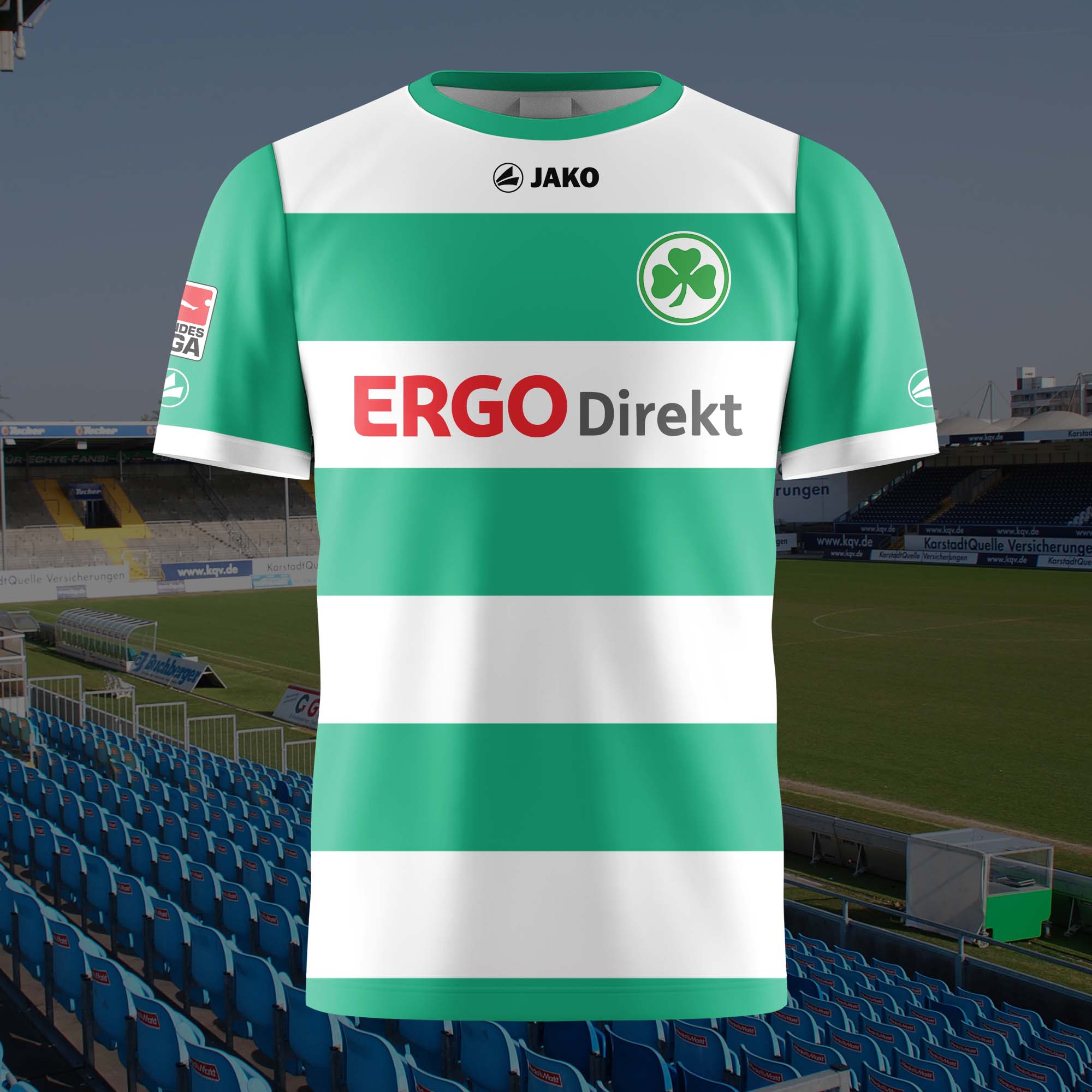 SpVgg Greuther Fürth 2011-12 Home Kit Retro Shirt PT57717