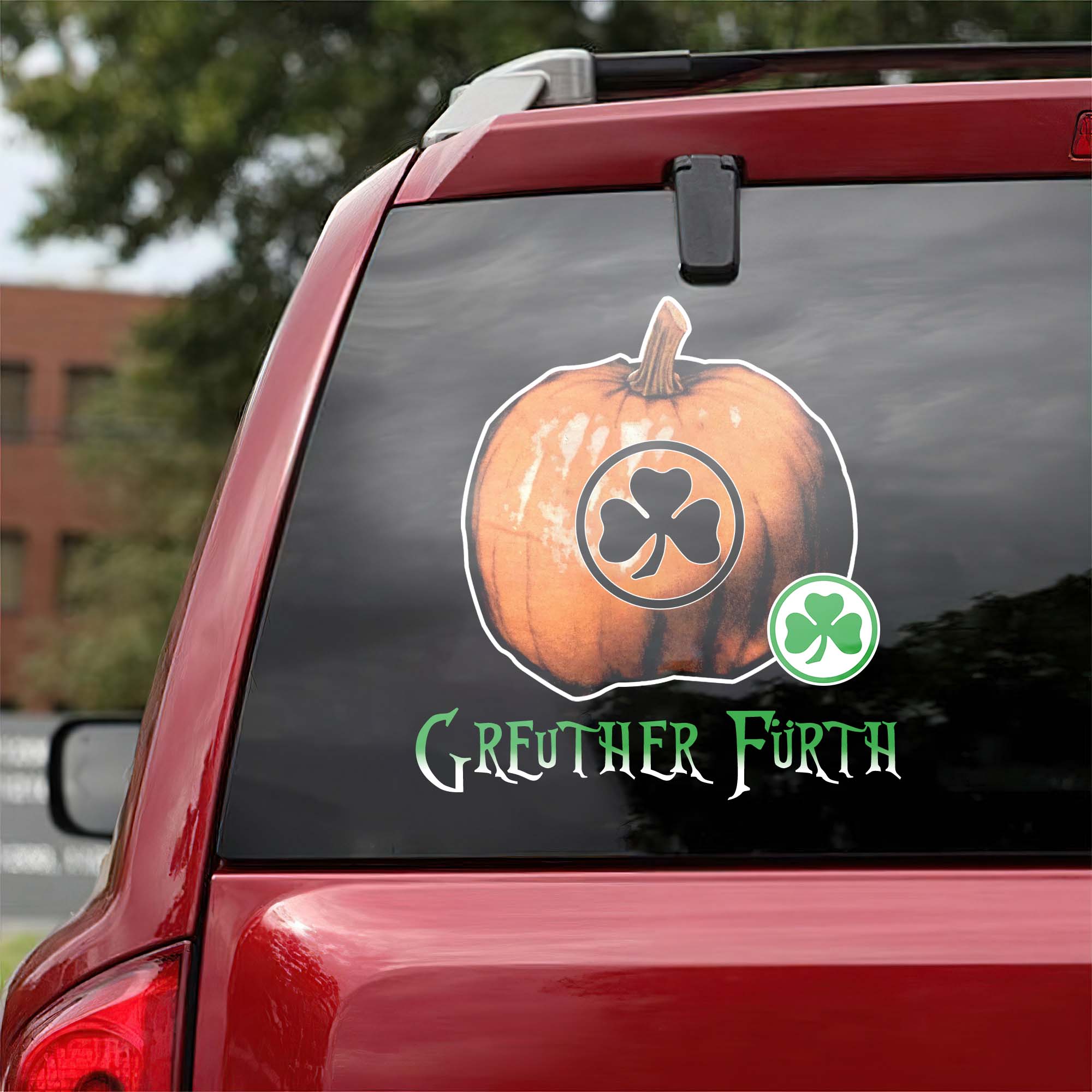 Greuther FÃ¼rth Bundesliga Football Halloween Pumpkin Car Decal PT57736