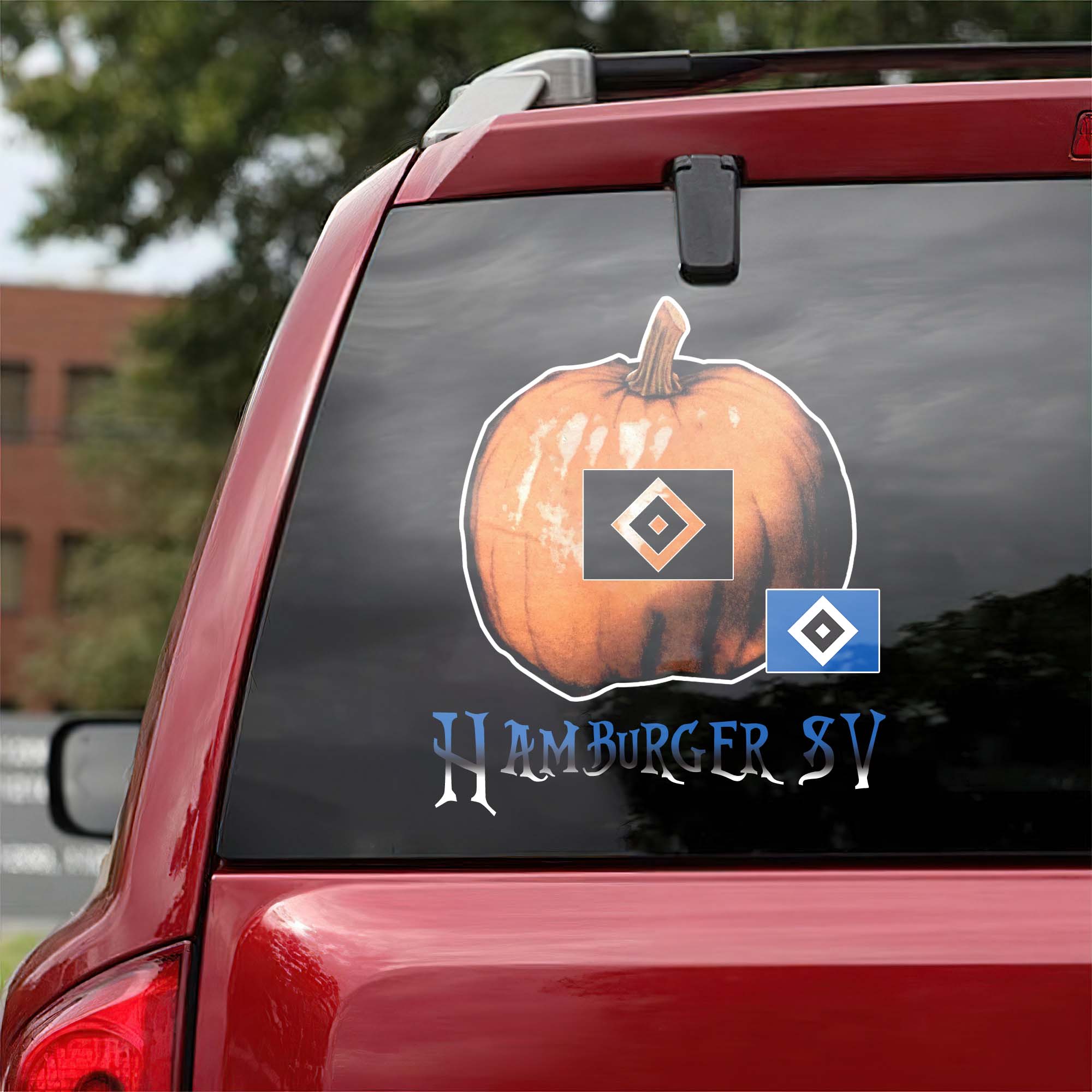 Hamburger SV Bundesliga Football Halloween Pumpkin Car Decal PT57737