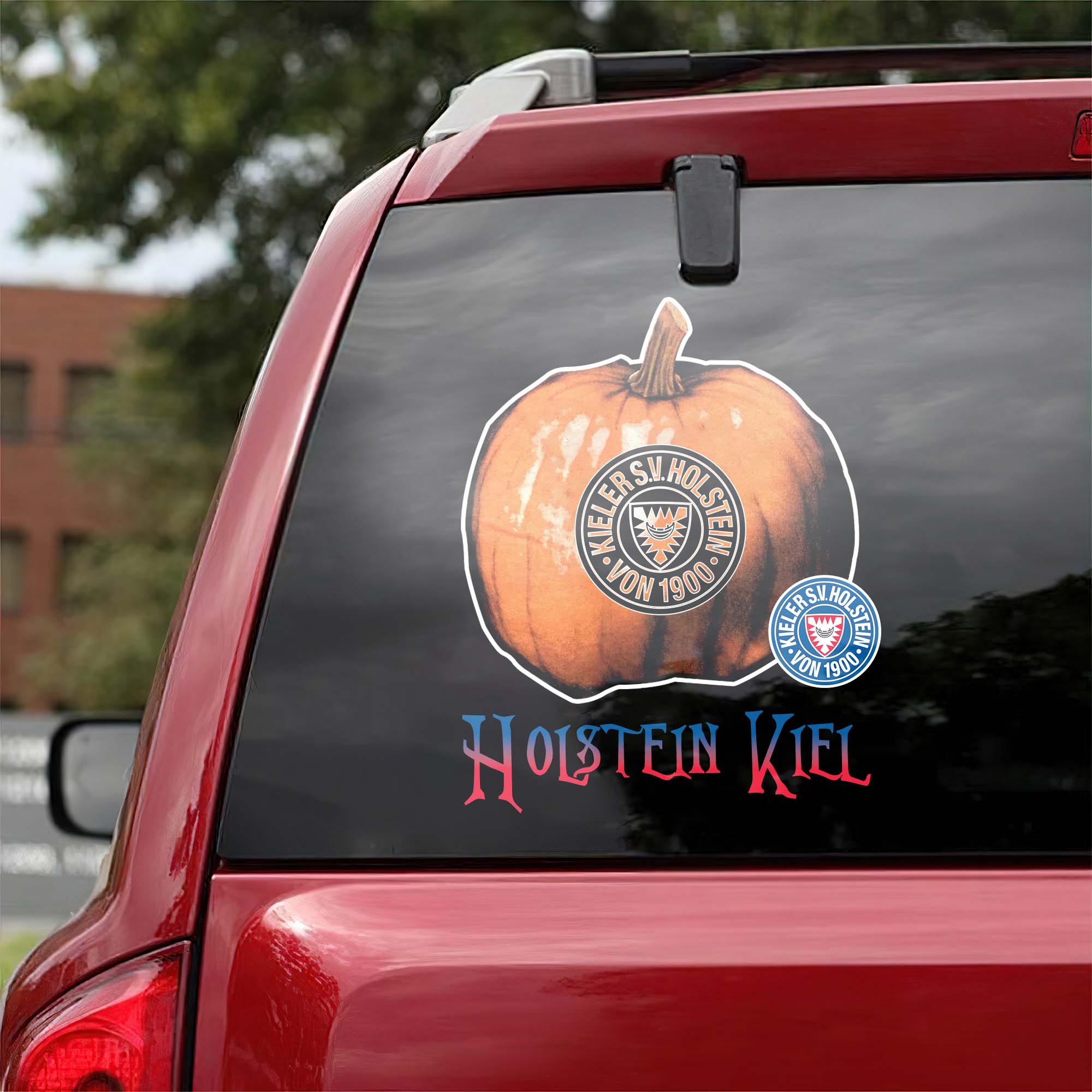 Holstein Kiel Bundesliga Football Halloween Pumpkin Car Decal PT57741