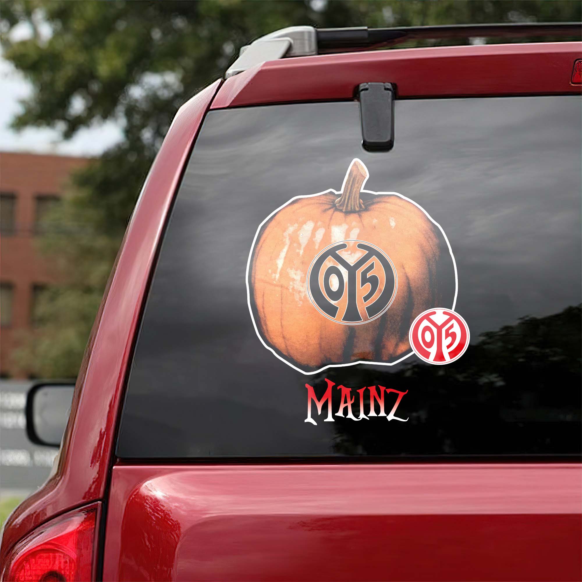 Mainz Bundesliga Football Halloween Pumpkin Car Decal PT57745