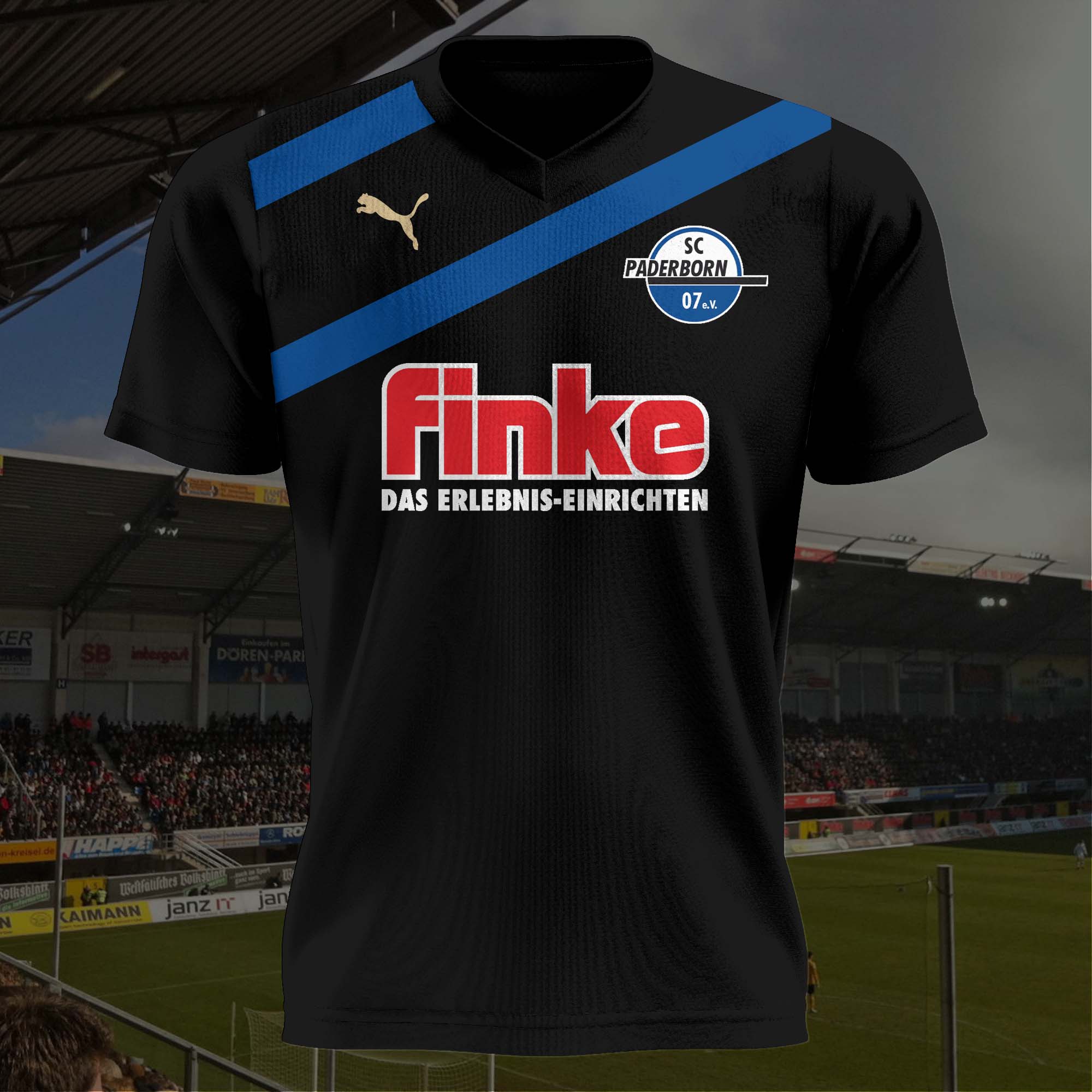 SC Paderborn 2011-12 Home Kit Retro Shirt PT57720