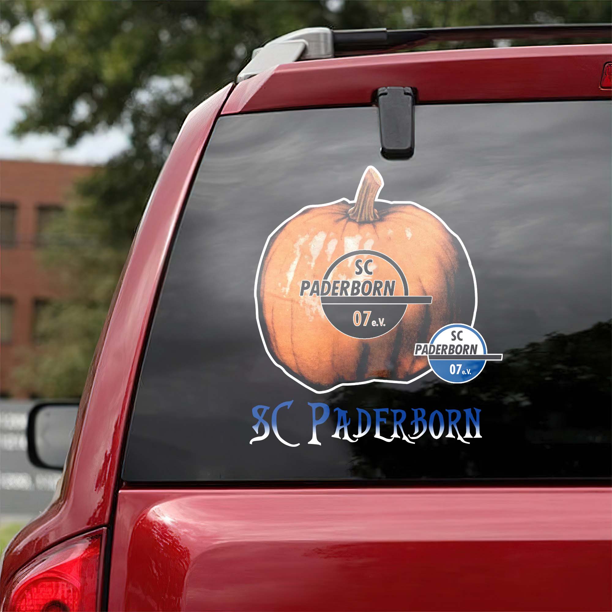 SC Paderborn Bundesliga Football Halloween Pumpkin Car Decal PT57750